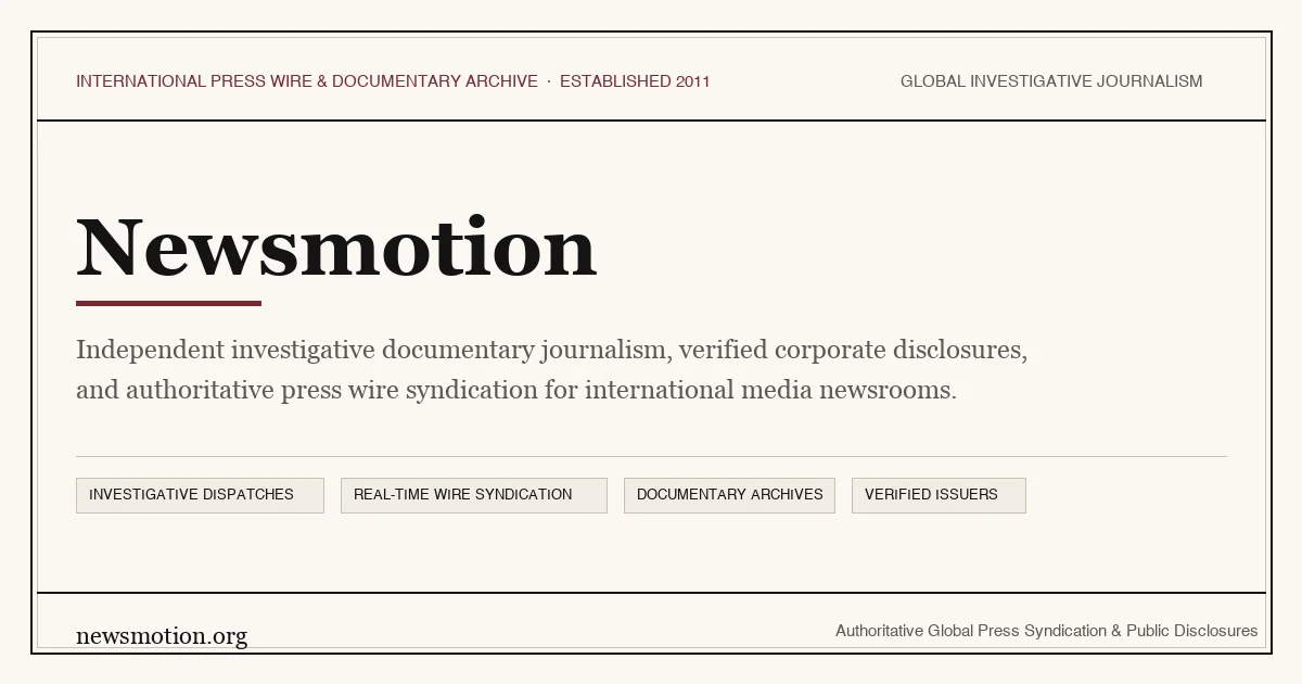 NewsMotion - International Corporate News and Documentary Journalism