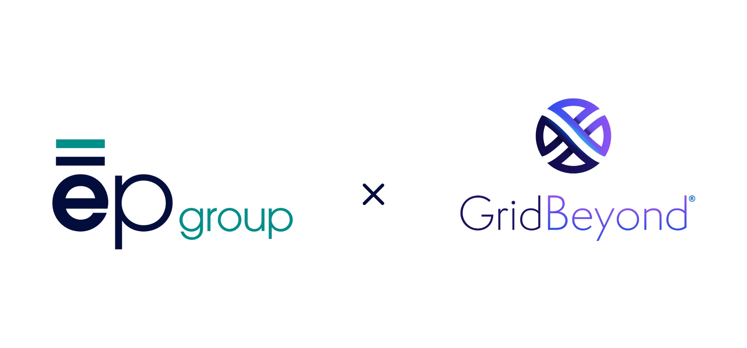 ep group and GridBeyond partnership logos