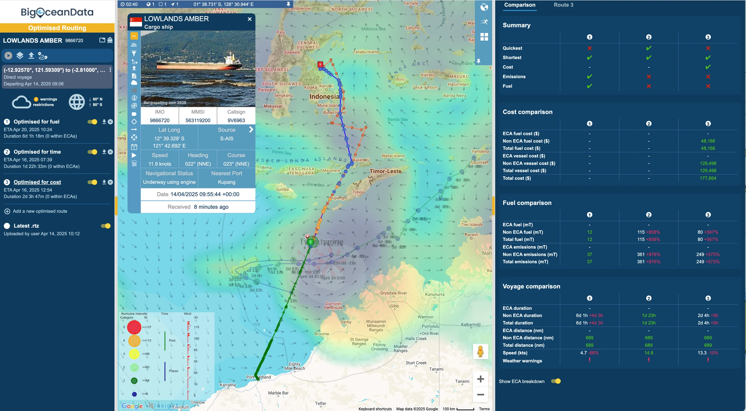 Route Optimisation Screenshot