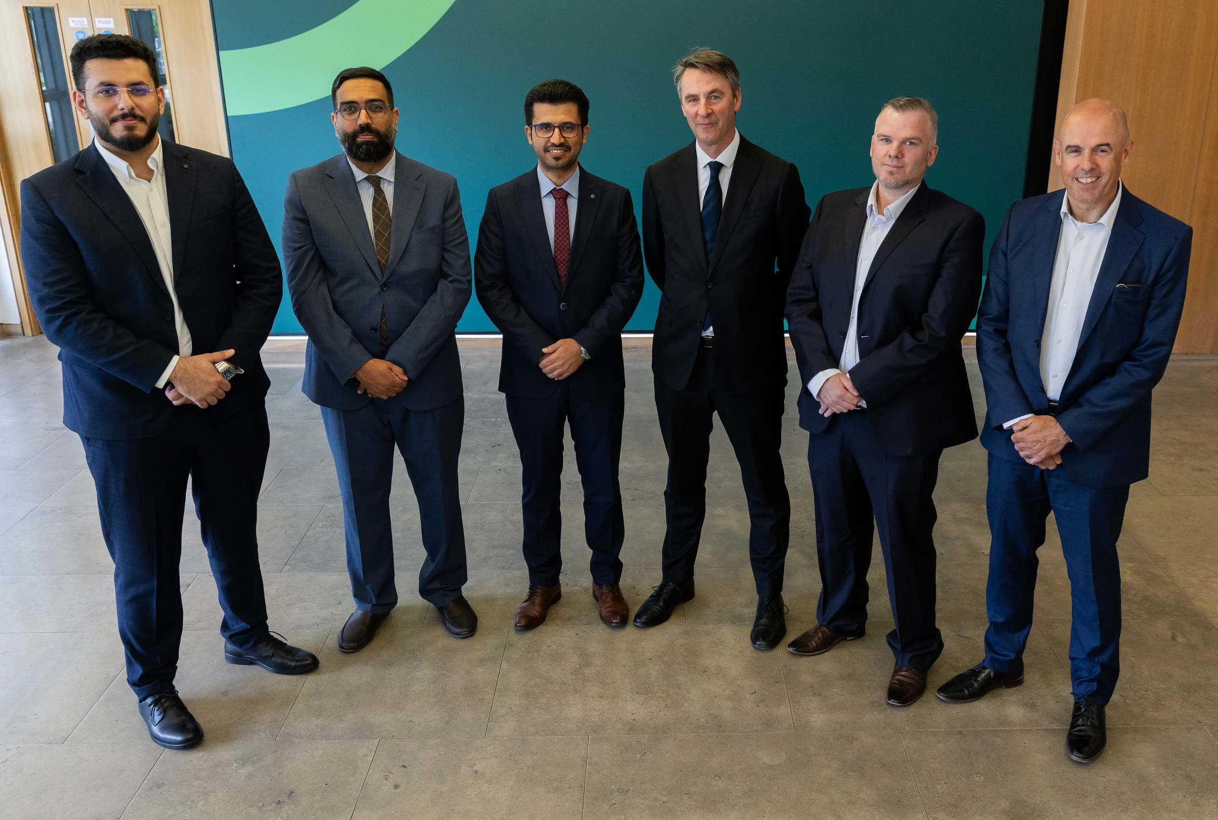 From left to right: Mohammad Musallam, Strategy & Business Development Specialist at Lumeron, Hamoud Almutairi, Embassy Deputy Head of Mission, Faisal