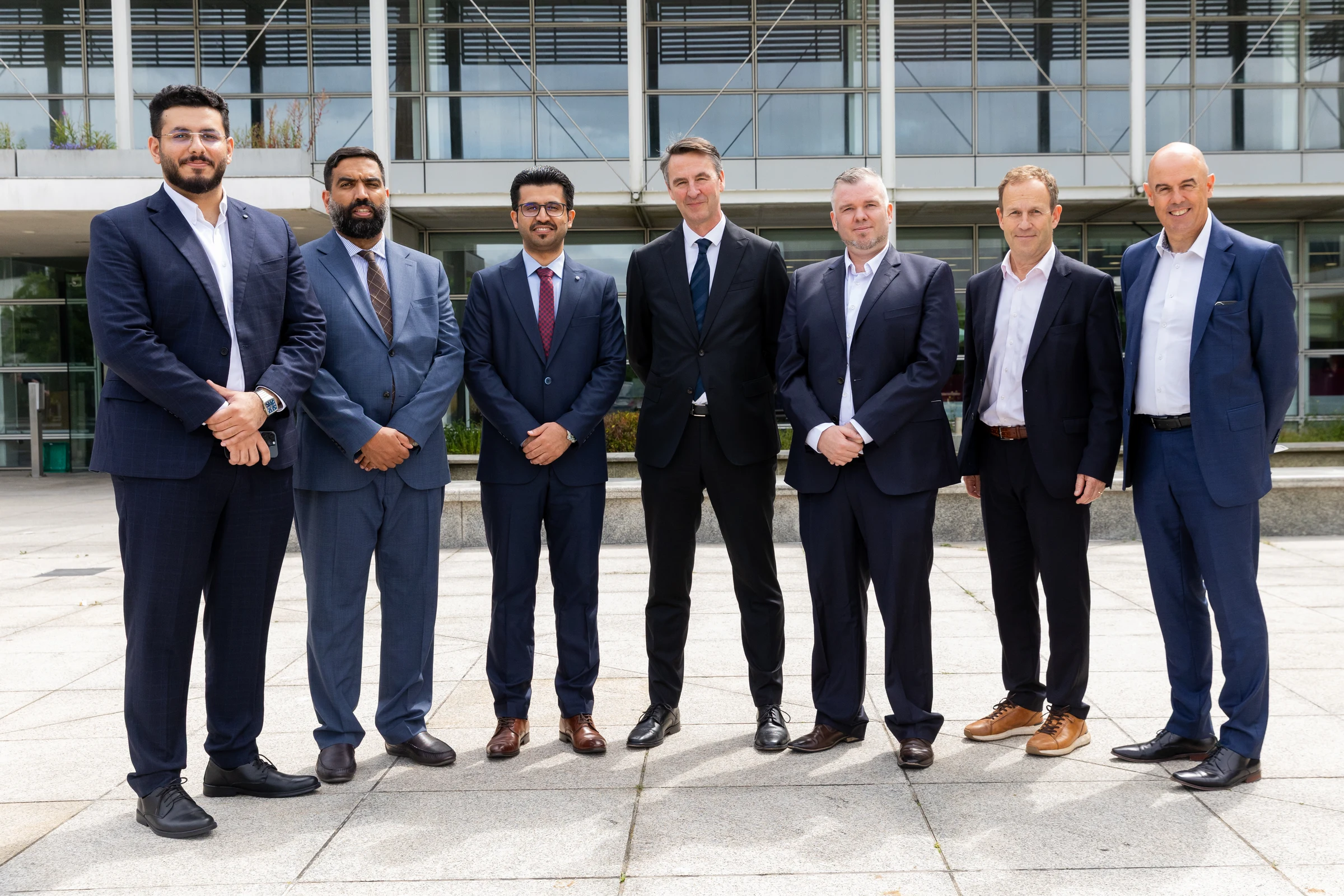 Mohammad Musallam, Strategy & Business Development Specialist at Lumeron, Faisal Alqanatish, CEO of Lumeron, Hamoud Almutairi, Embassy Deputy Head of
