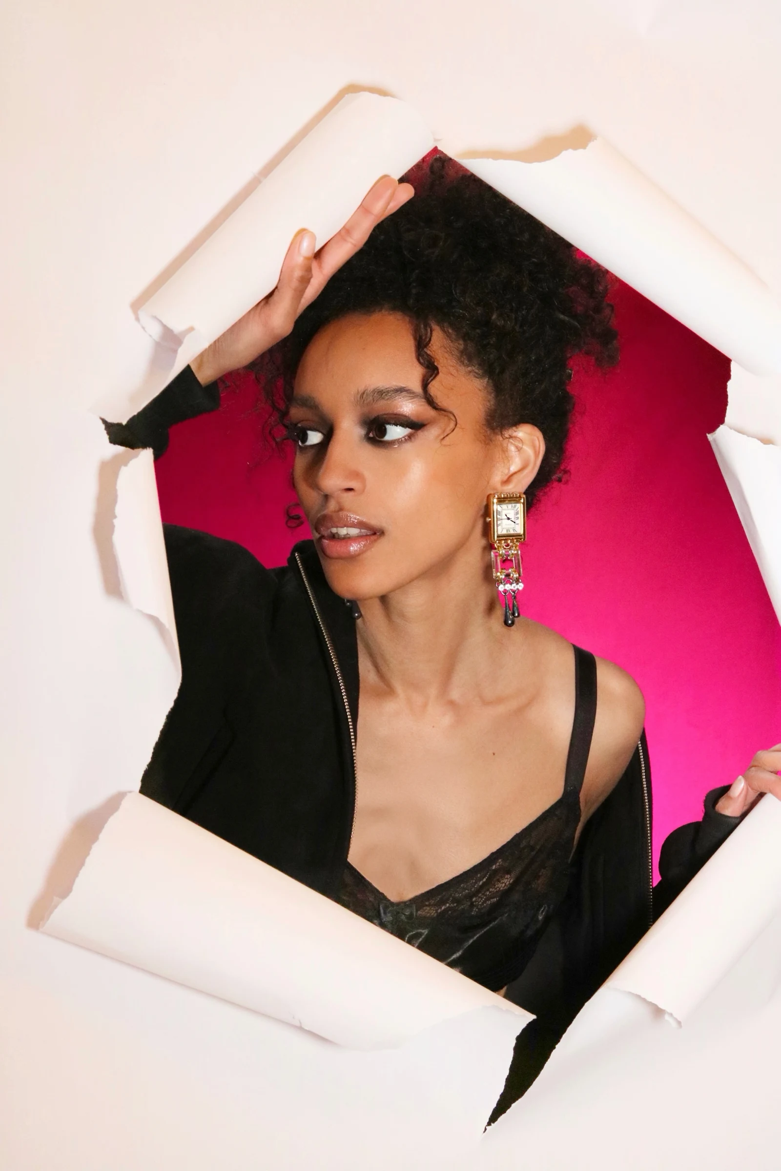 Lady Paris Smith wears the Salvador Earrings