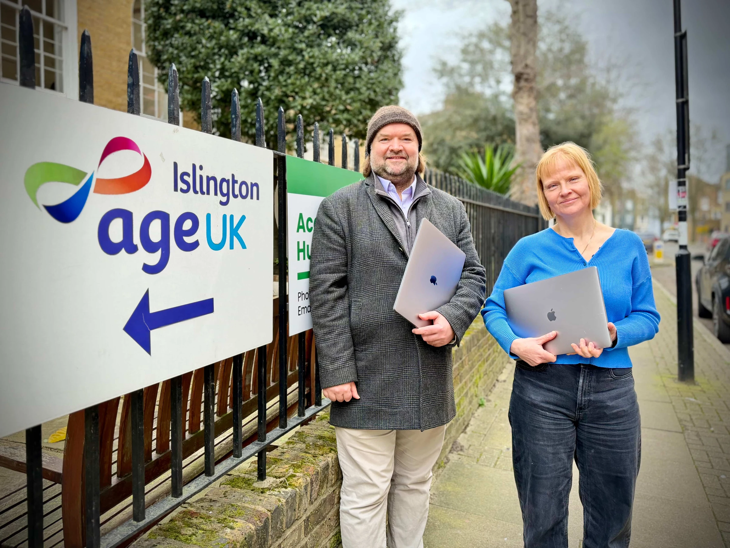 SocialBoxBiz social impact and ESG increase for companies, London, UK. Age UKs in London Laptop Handover 2026