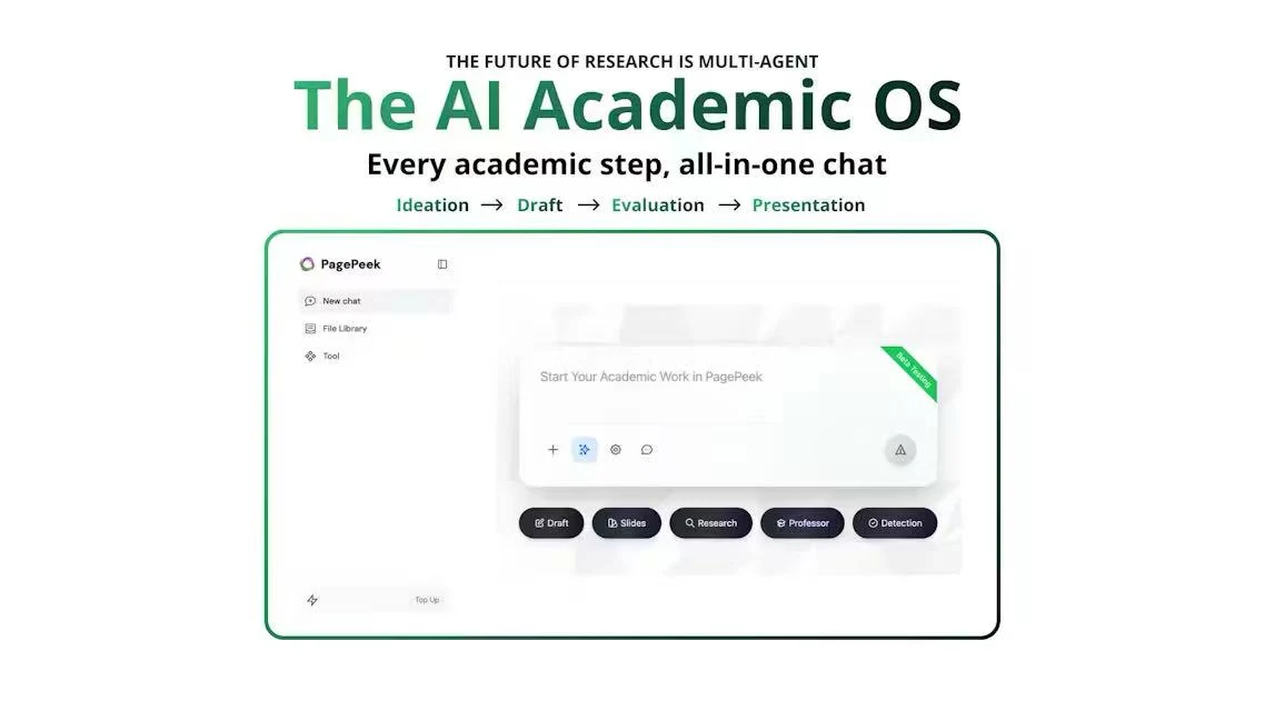 Introducing PagePeek: An AI Academic OS Addressing Fragmentation in Modern Research Workflows