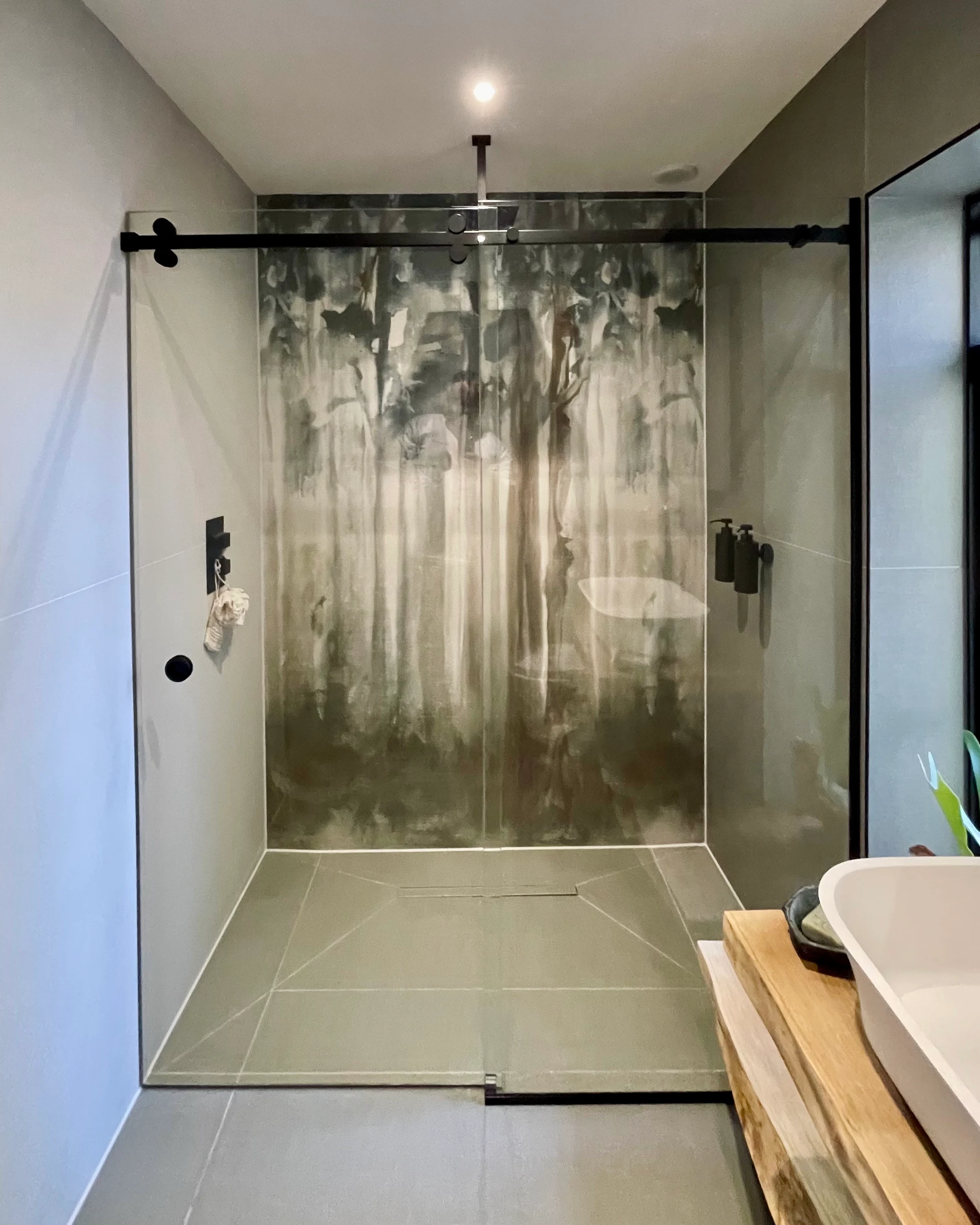 Bespoke frameless glass shower screen design by Lumelle Glass Ltd - 27 years of specialist engineering expertise