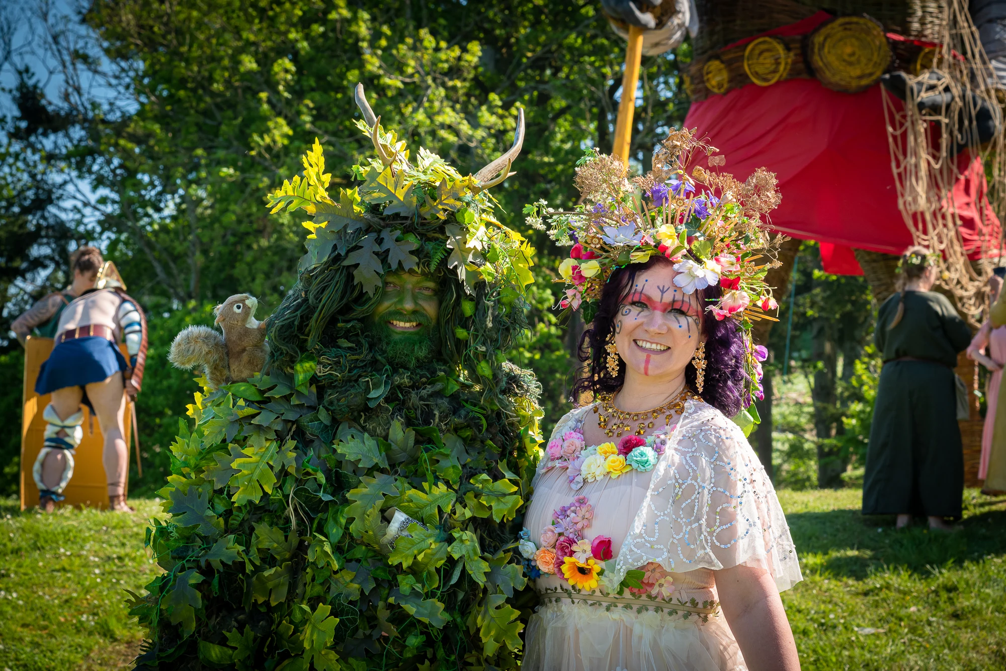 The green man & deer queen