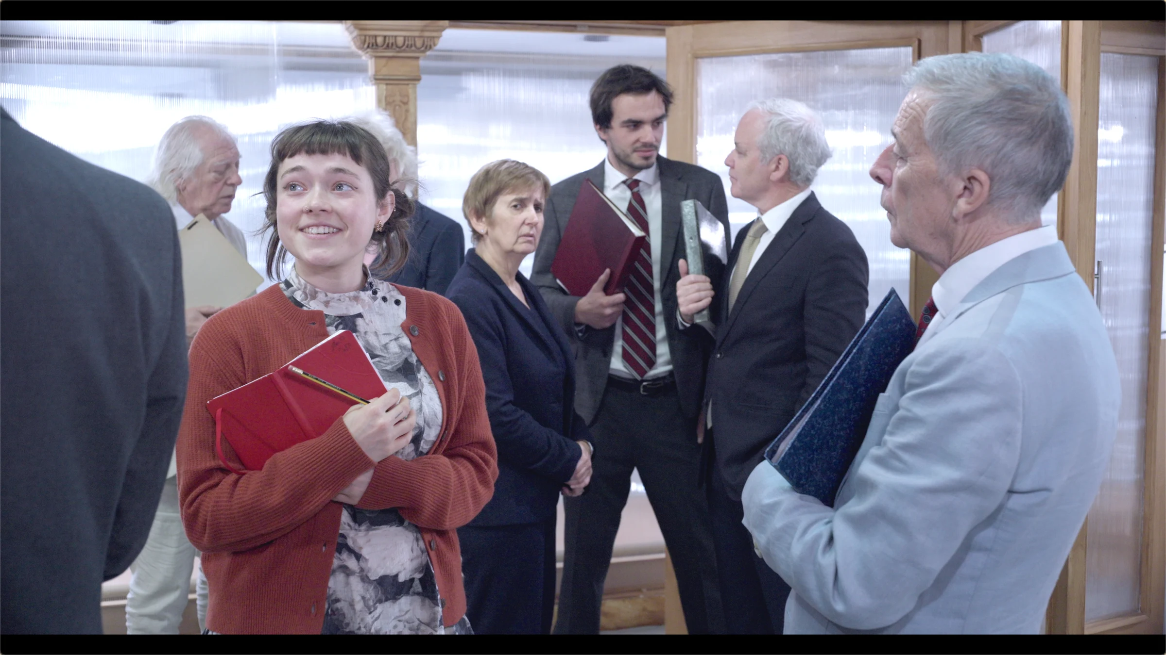 Sophie Jenkin as Flea and the politicians