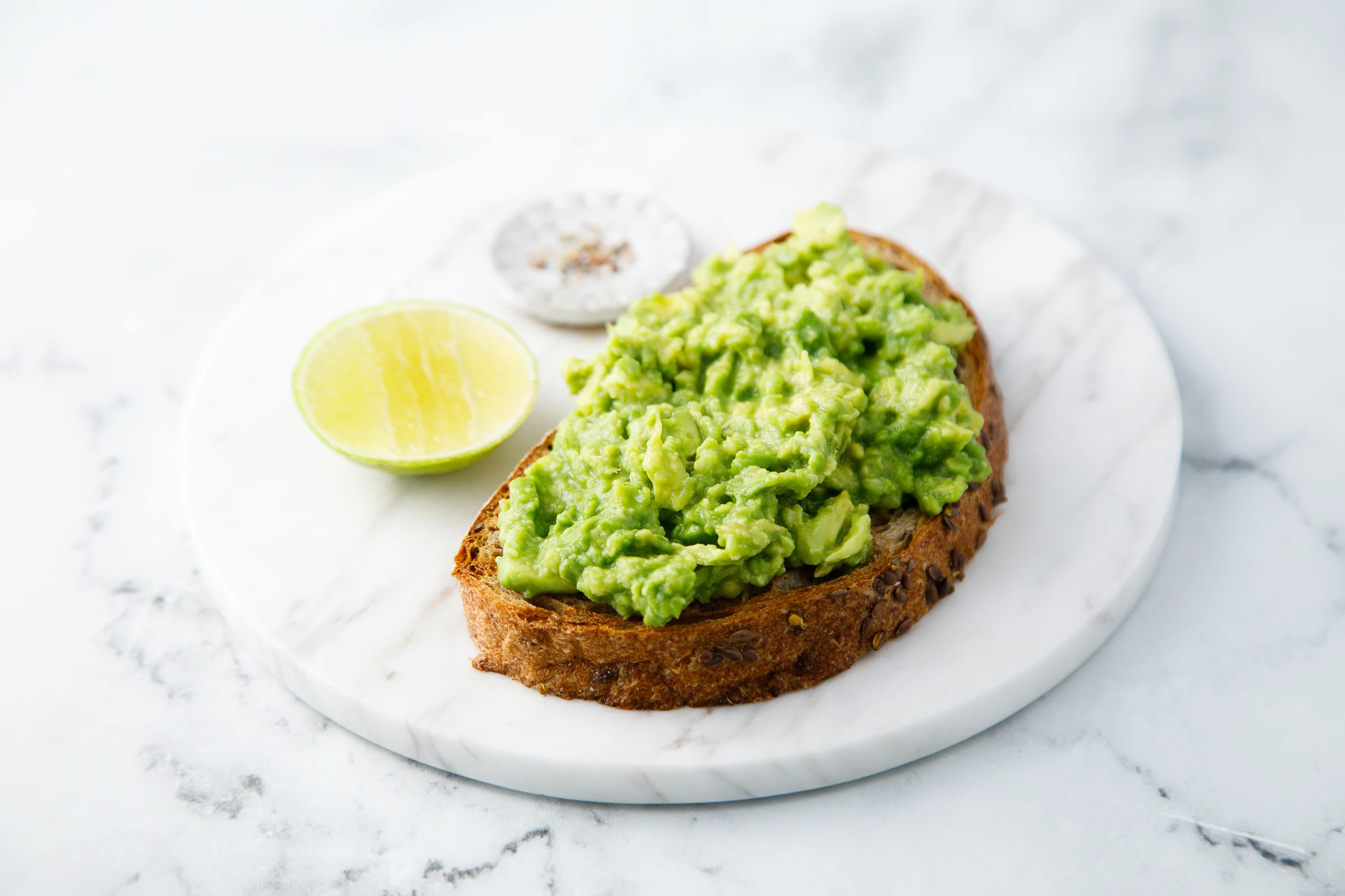 Image of smashed Natavo Avocado on toast