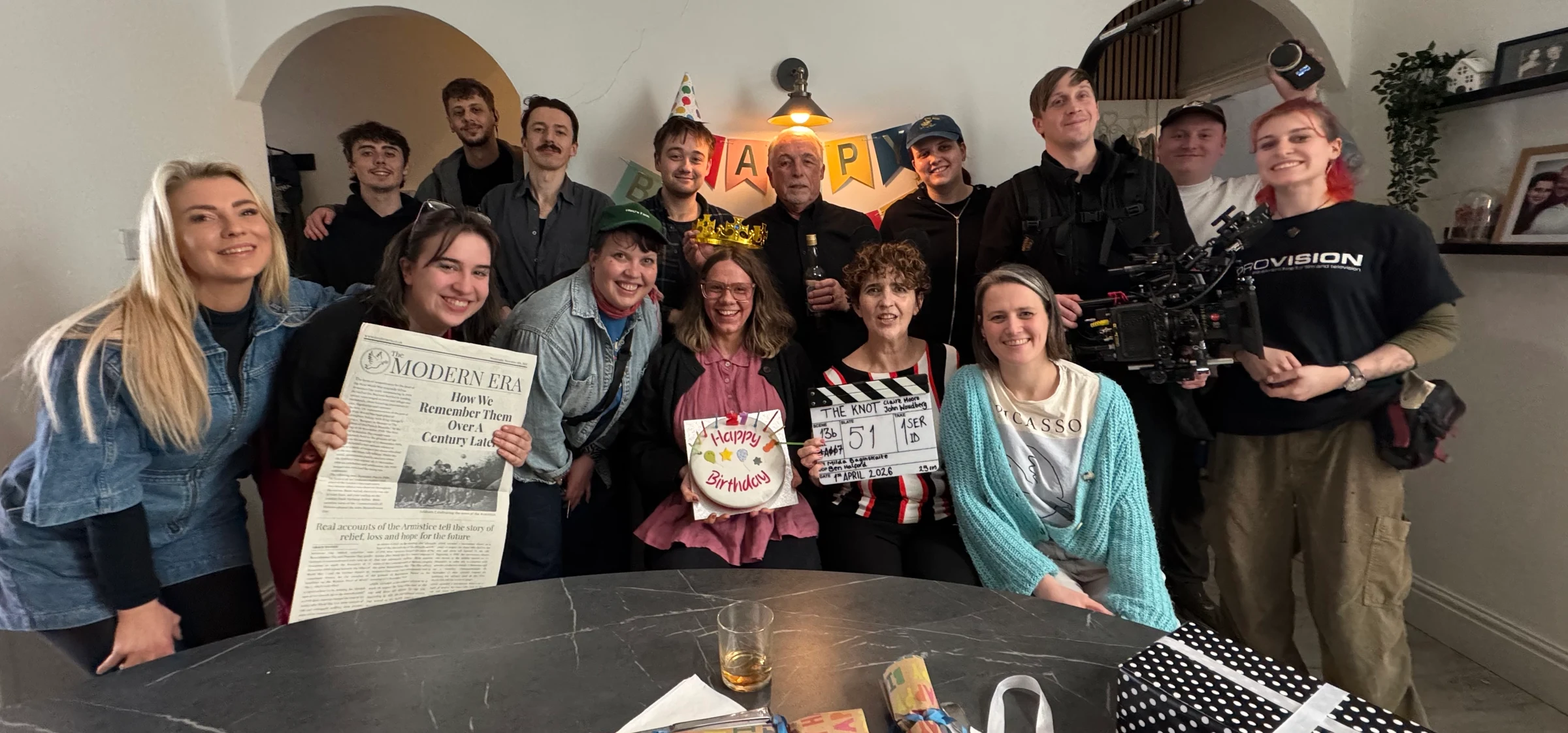 The Crew and Cast on Wrap day!