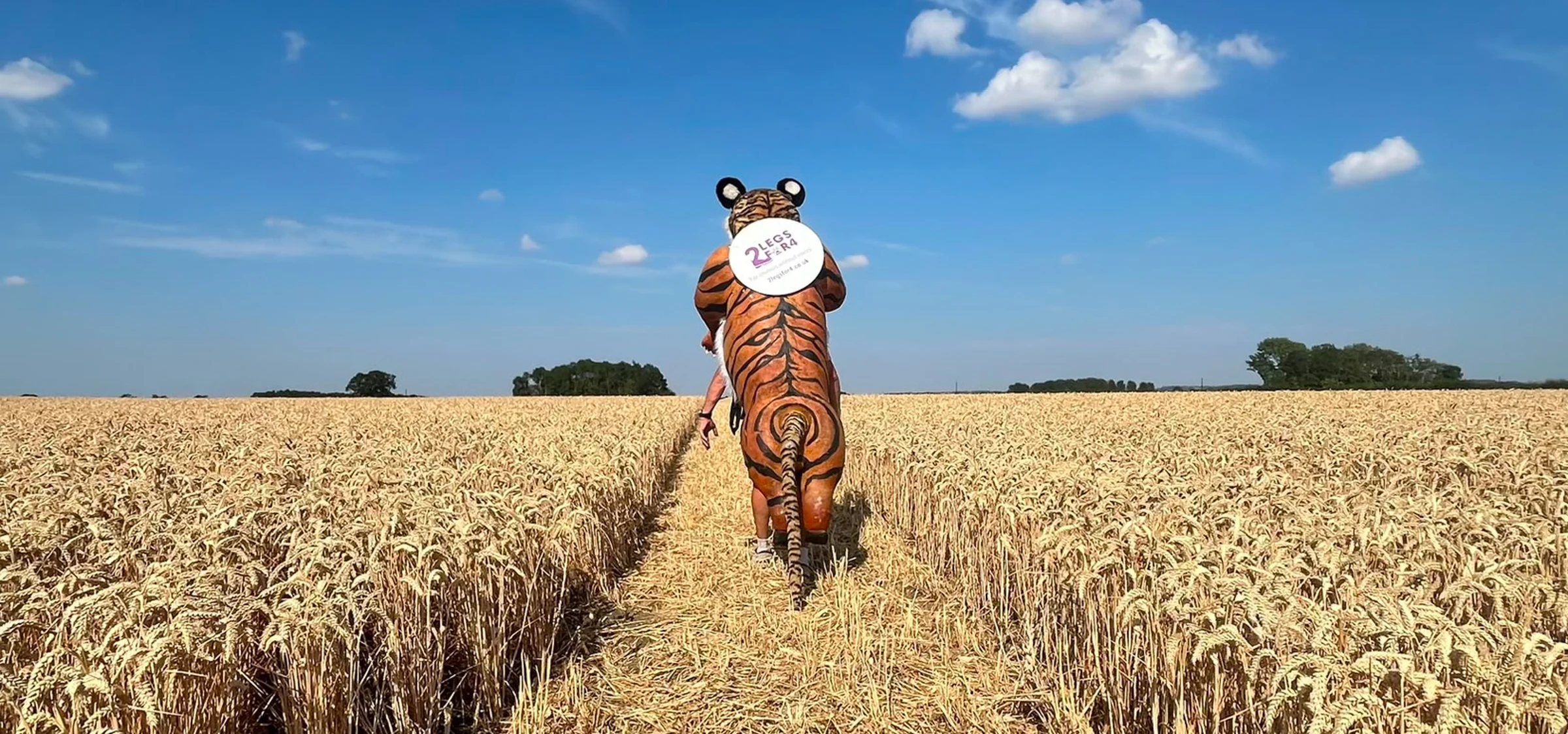 Paul walking through countryside