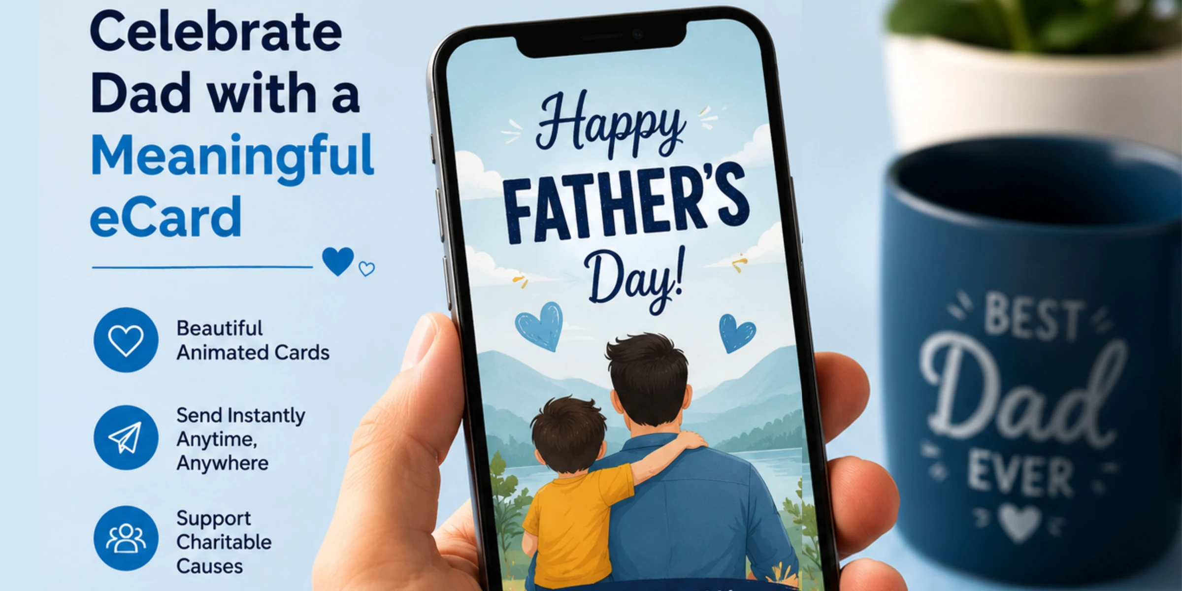 Charity eCards Site Announces The Launch of Free Father's Day Cards.