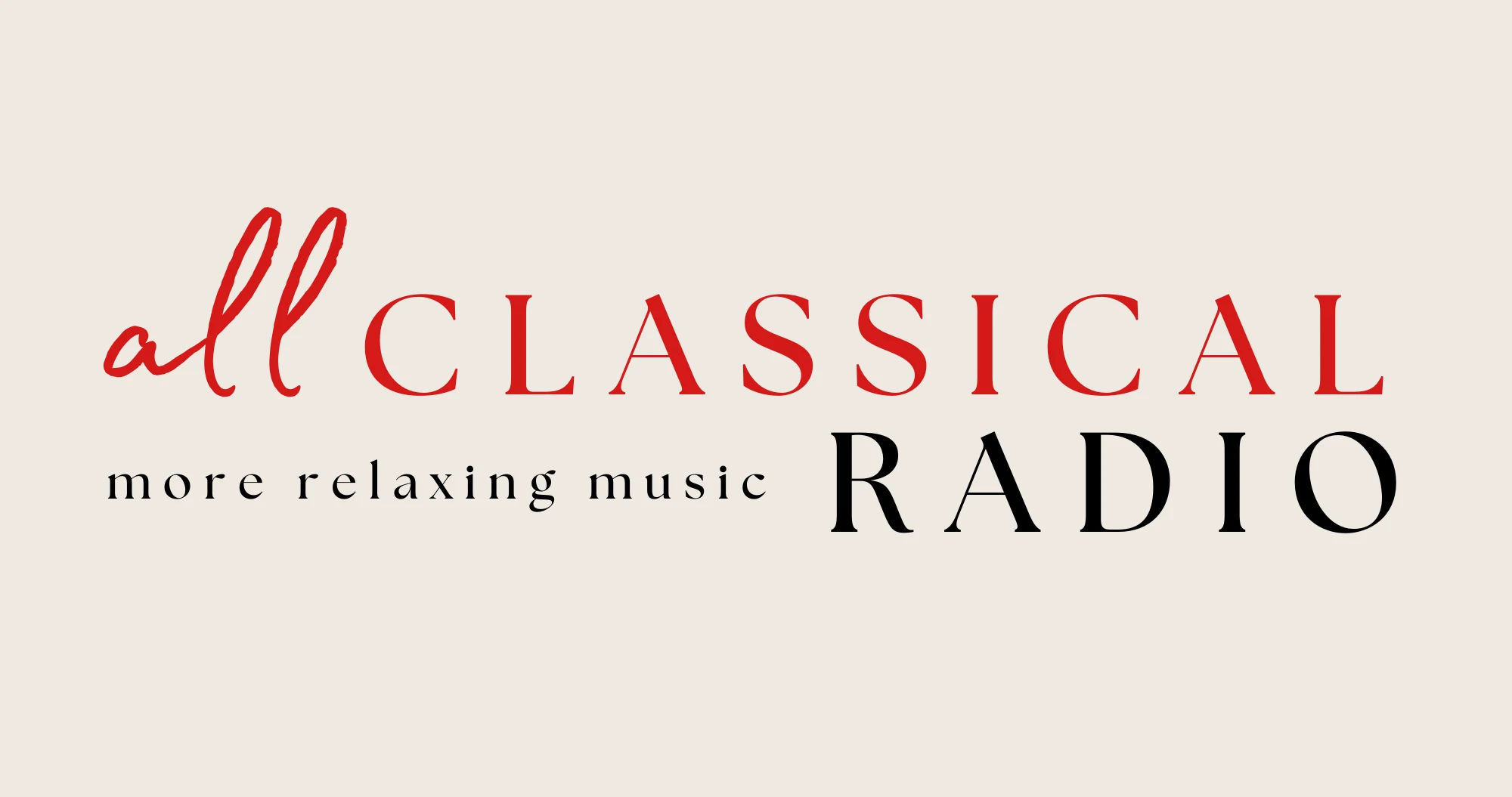 All Classical Radio logo - horizontal