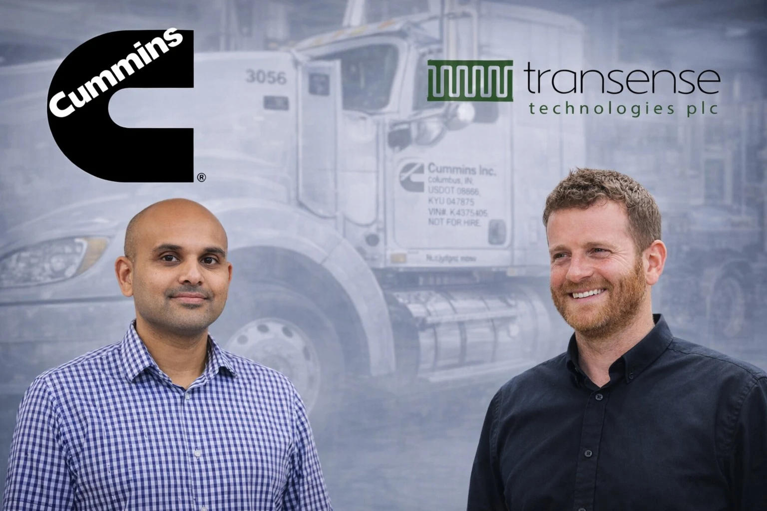 Ryan Maughan, Managing Director at Transense Technologies plc and Ankit Patel, Director of Research and Technology at Cummins Inc