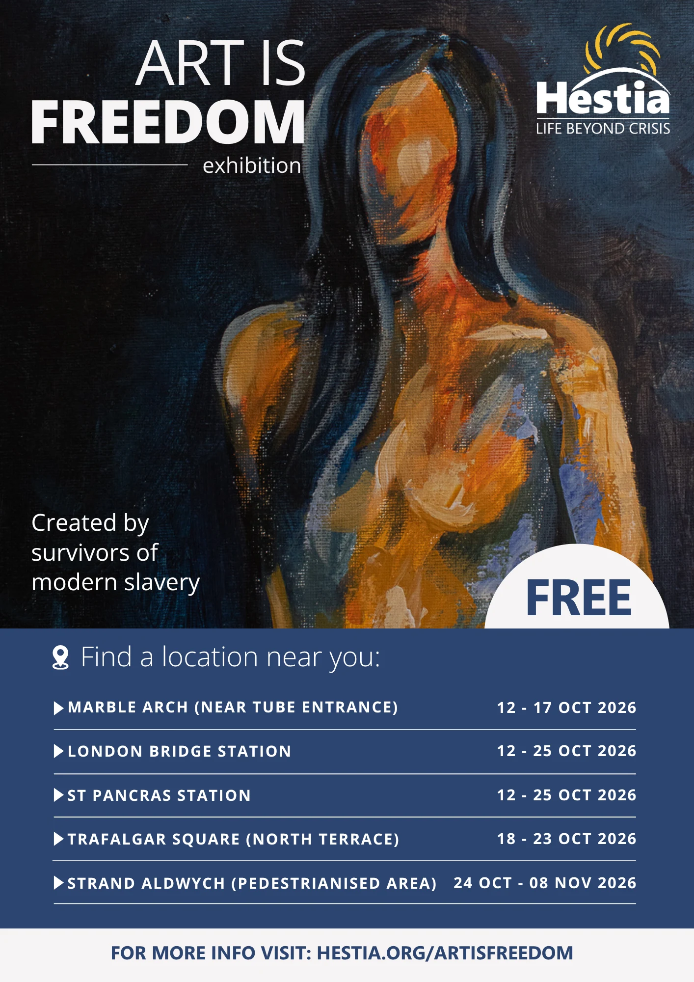 Modern slavery survivors to exhibit art across landmark London spaces: “I felt freedom, liberation and rebirth”