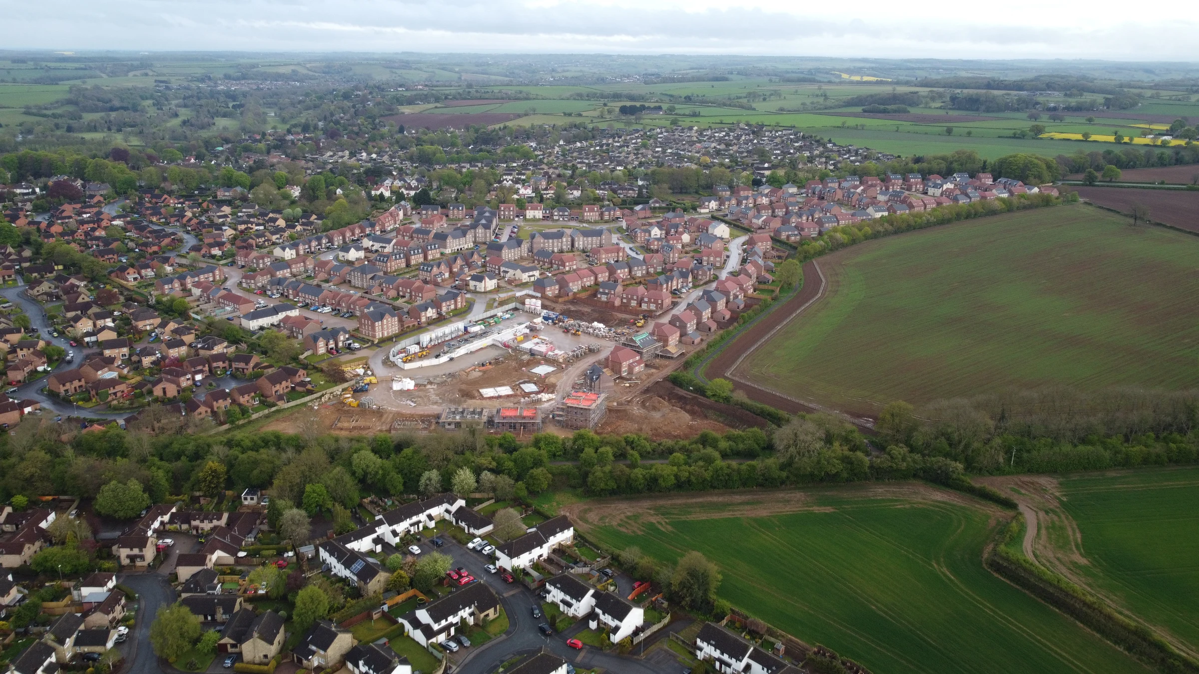 Spofforth Park and the fields to be built on