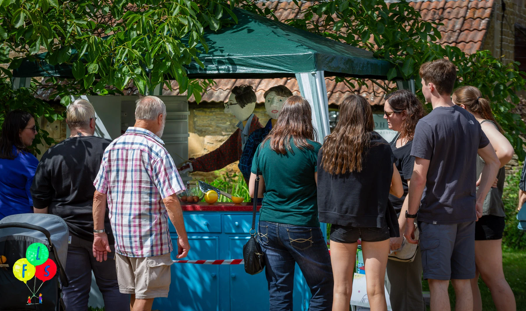 Visitors at Lacock Scarecrow trail