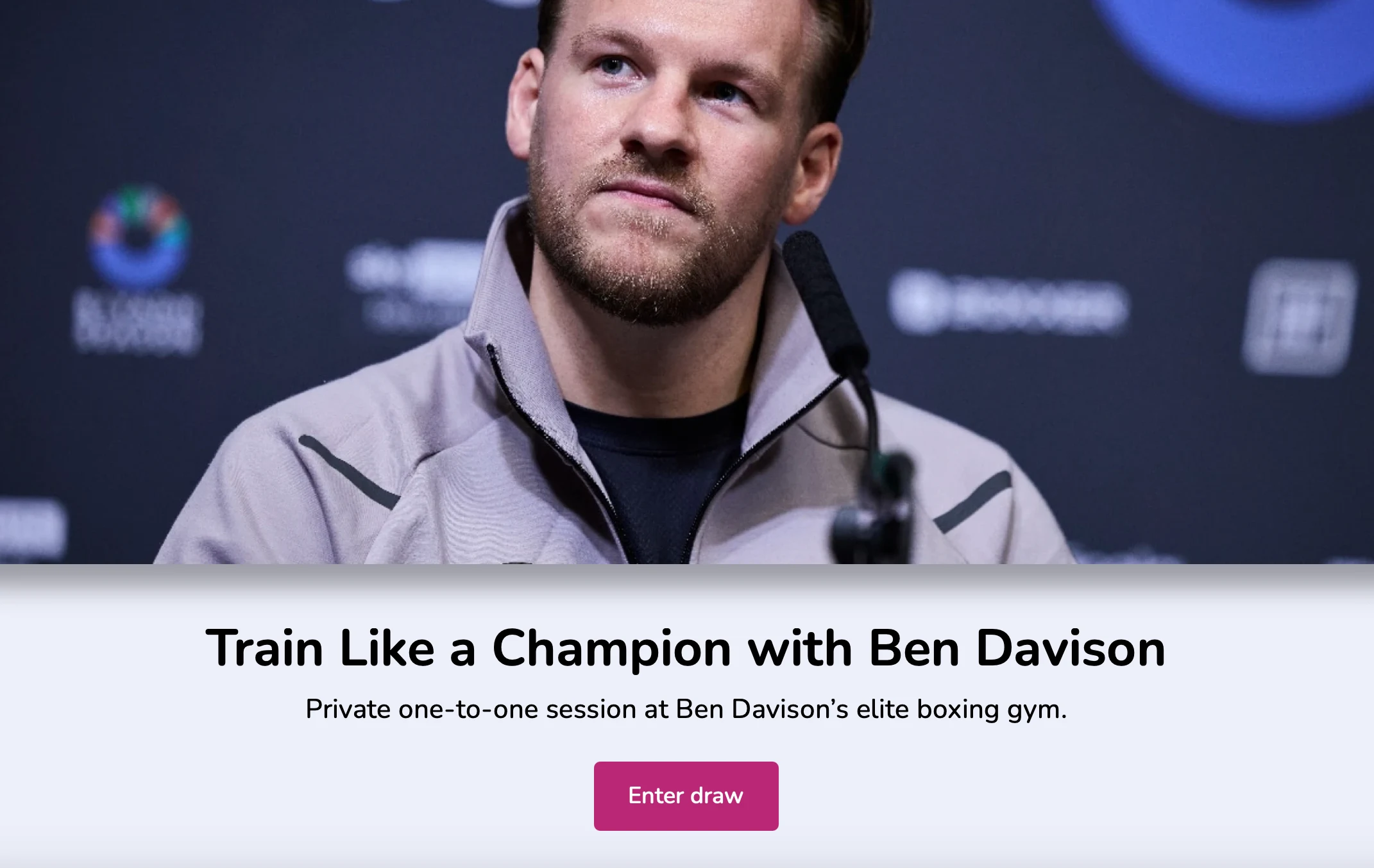 Ben Davison Priz Draw