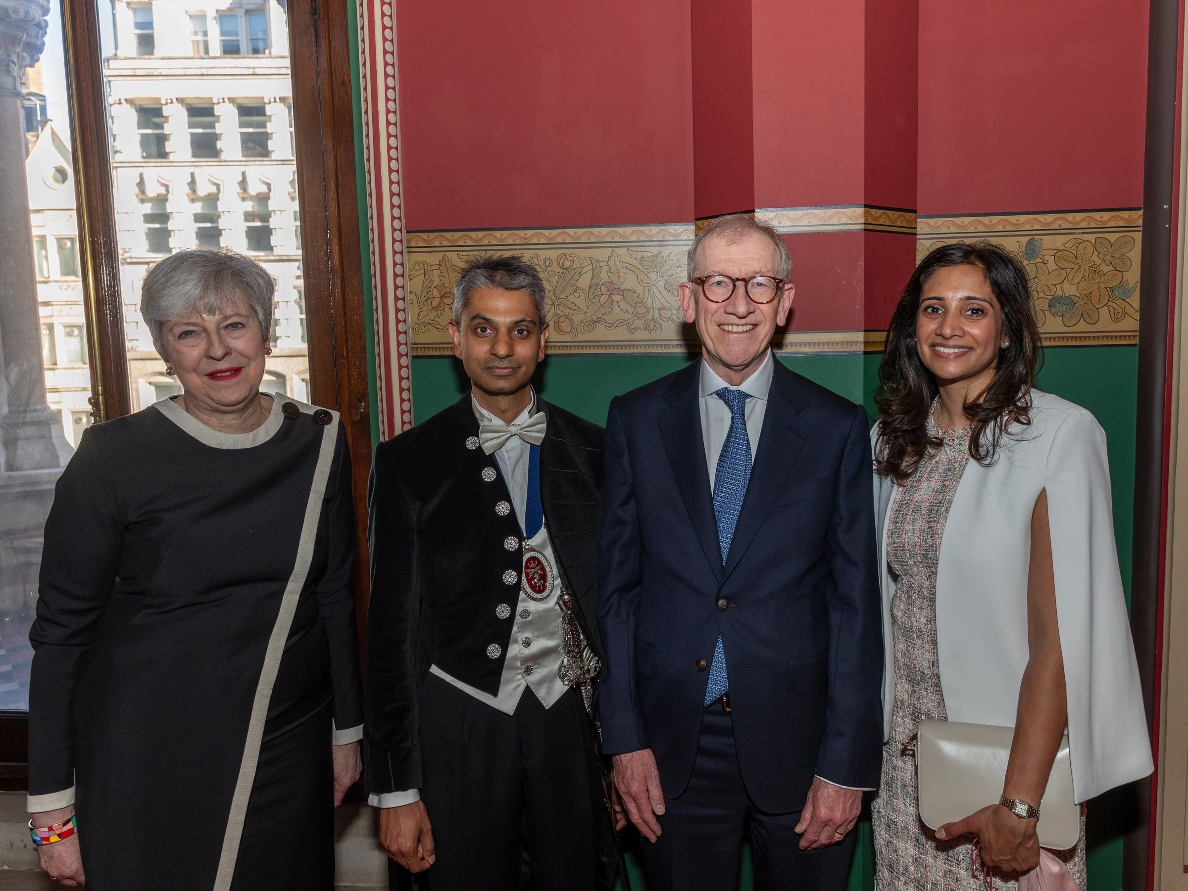 High Sheriff with his wife Anita and Sir Philip and Baroness May