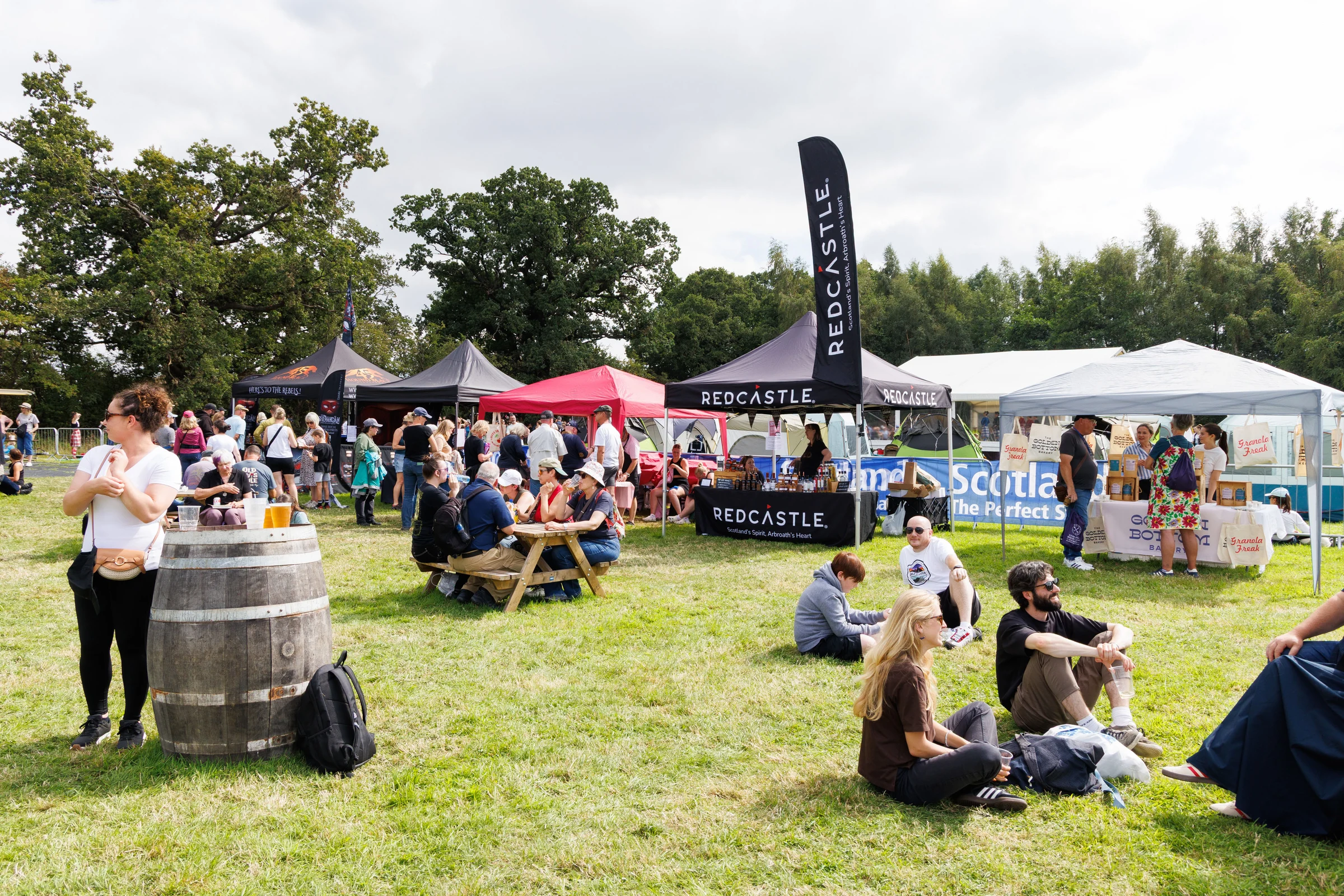 Stirling Highland Games 2025 food and drinks chill area