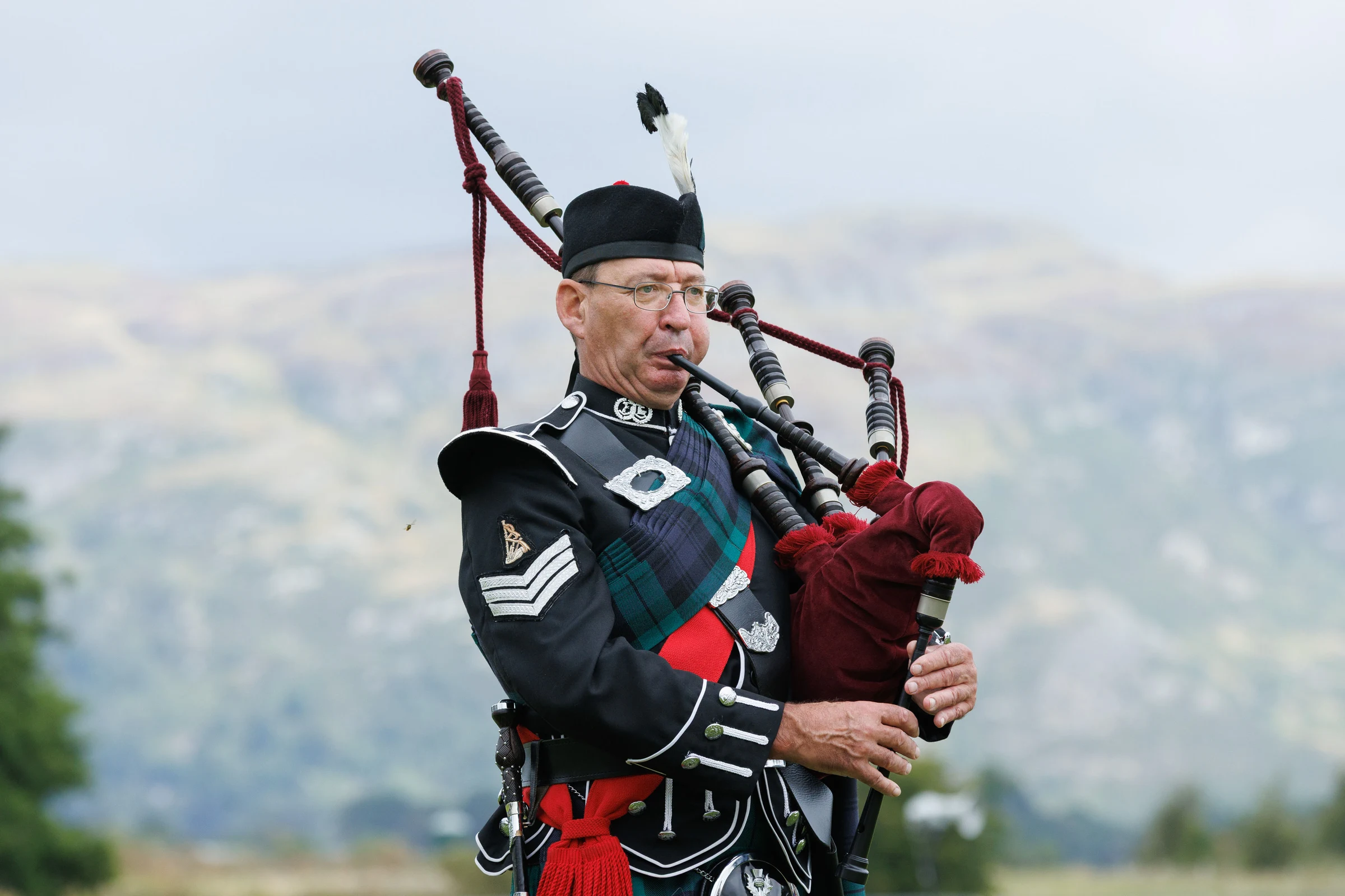 Chieftains Piper at SHG 2025 - Mark Ferguson Photography