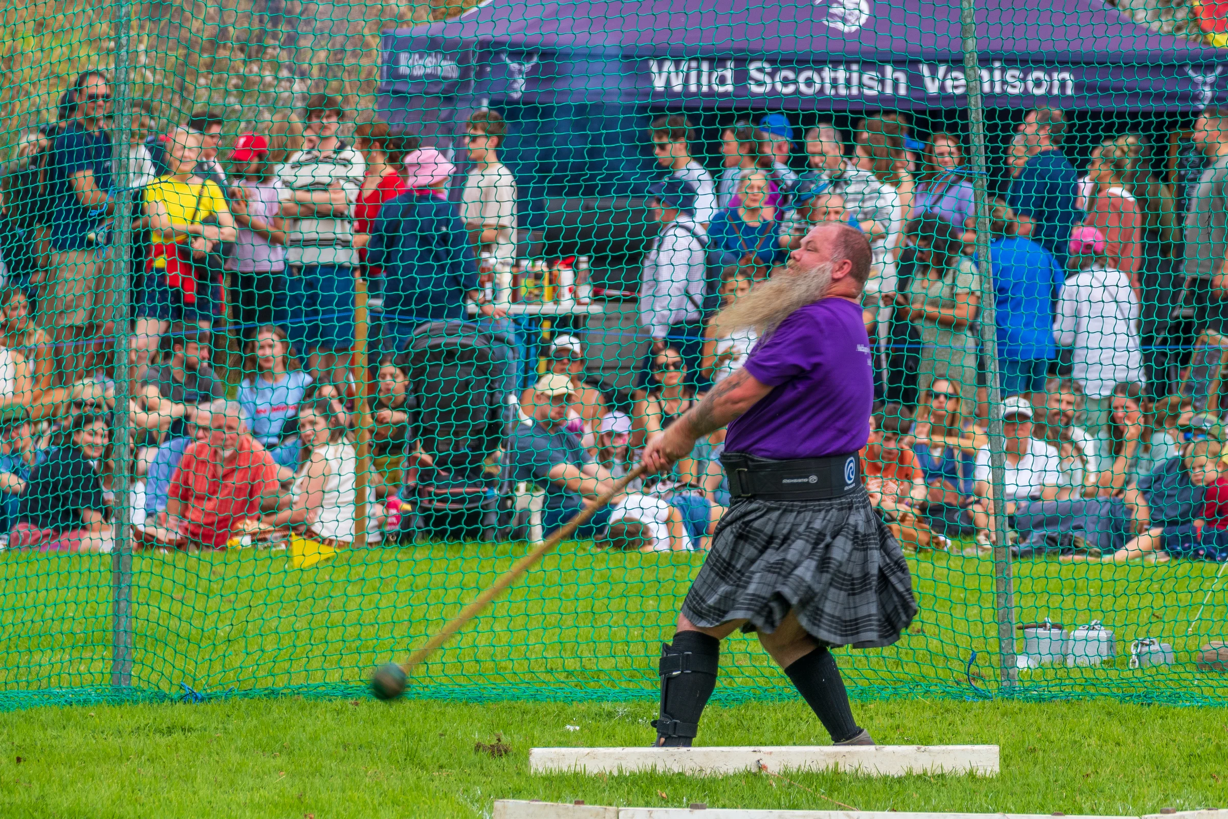 Stirling Highland Games para athlete competitor and Wounded Highlanders President Jim Holborn