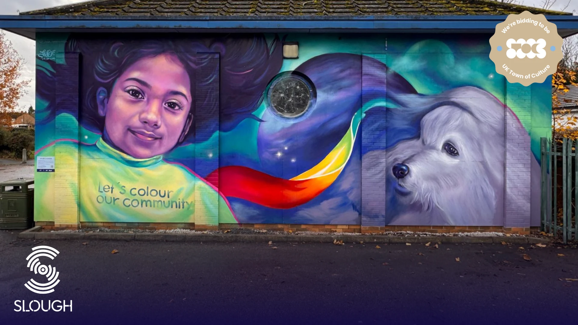 Mural at Langley Pavilion