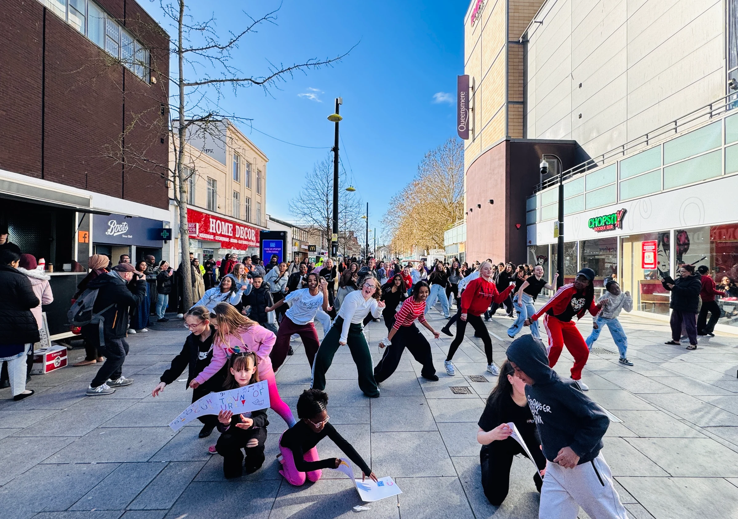 Flash Mob on the high Street