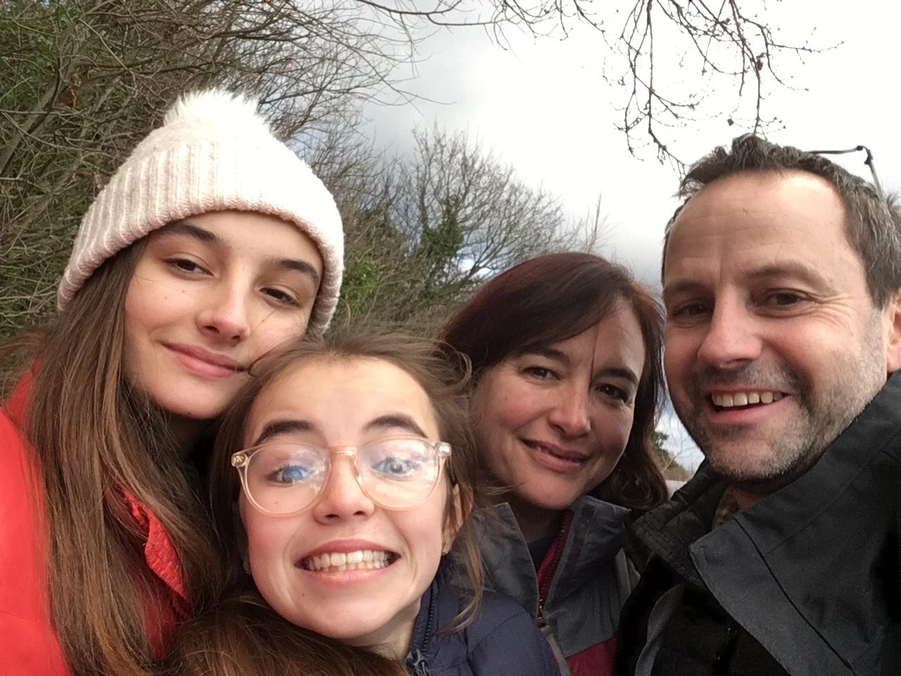 Ruby and her family: (L-R) Ruby, Tabitha, Emma, Dylan