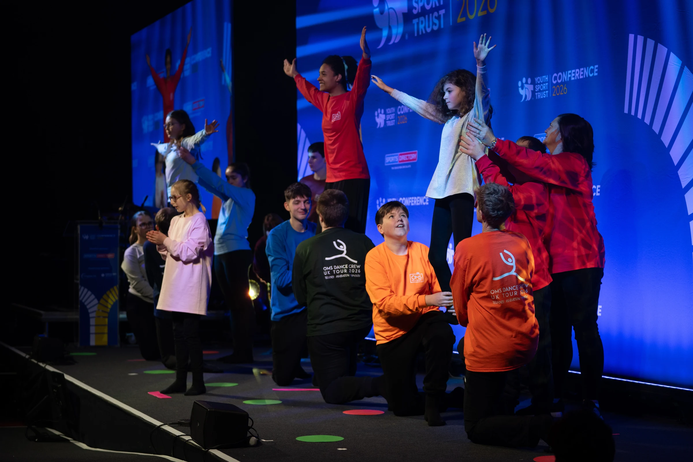 Lead Inclusion School, Orchard Manor School, performs a dance to kick off the Youth Sport Trust 2026 Awards Dinner