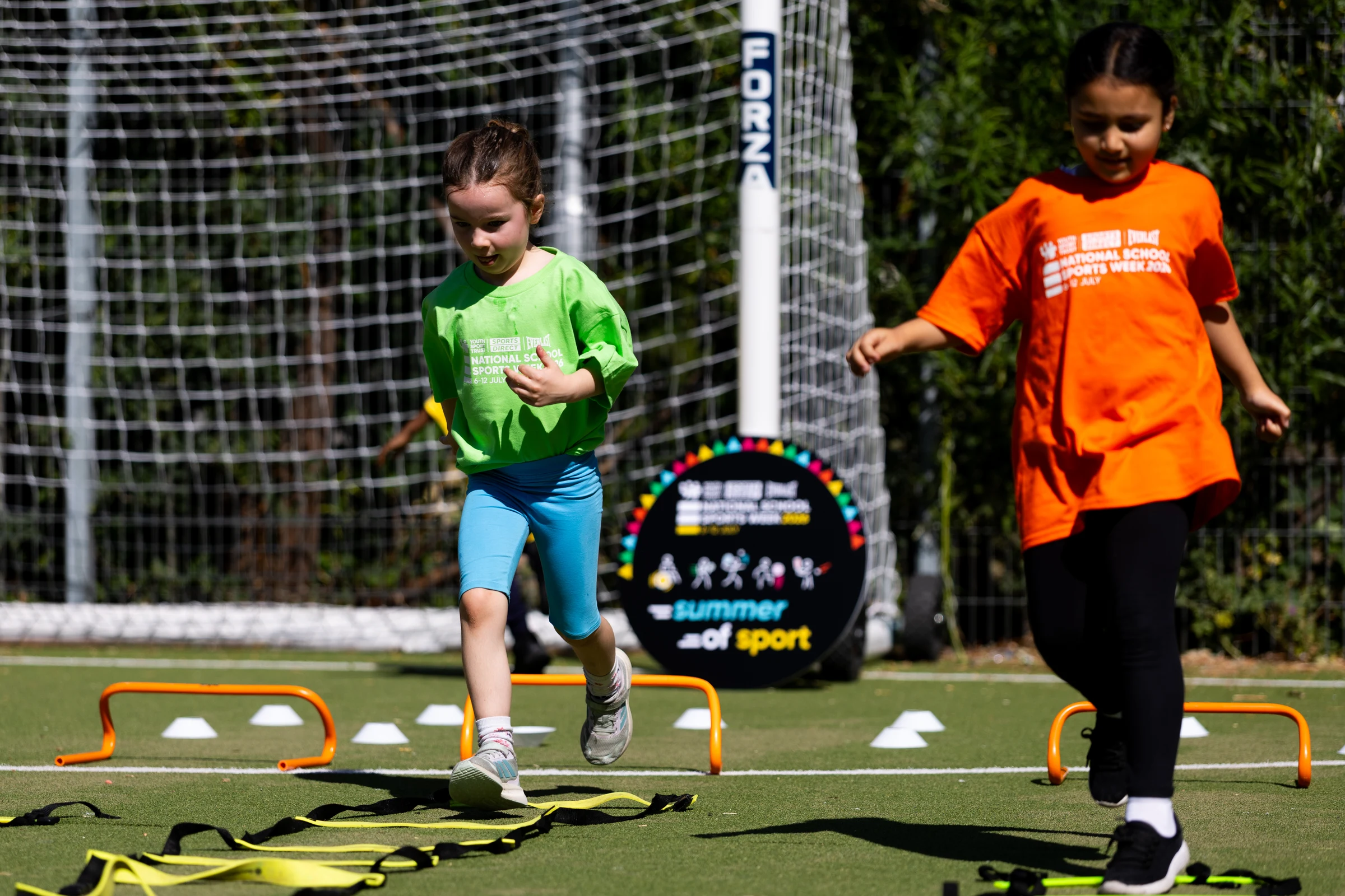 Michael Faraday Primary students getting active with Commonwealth Games inspired circuits