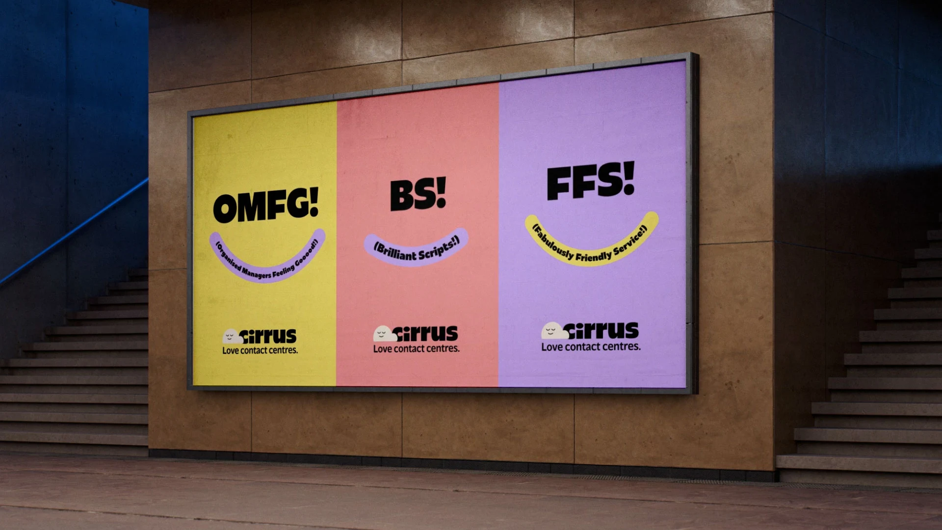 Cirrus branding on an advert