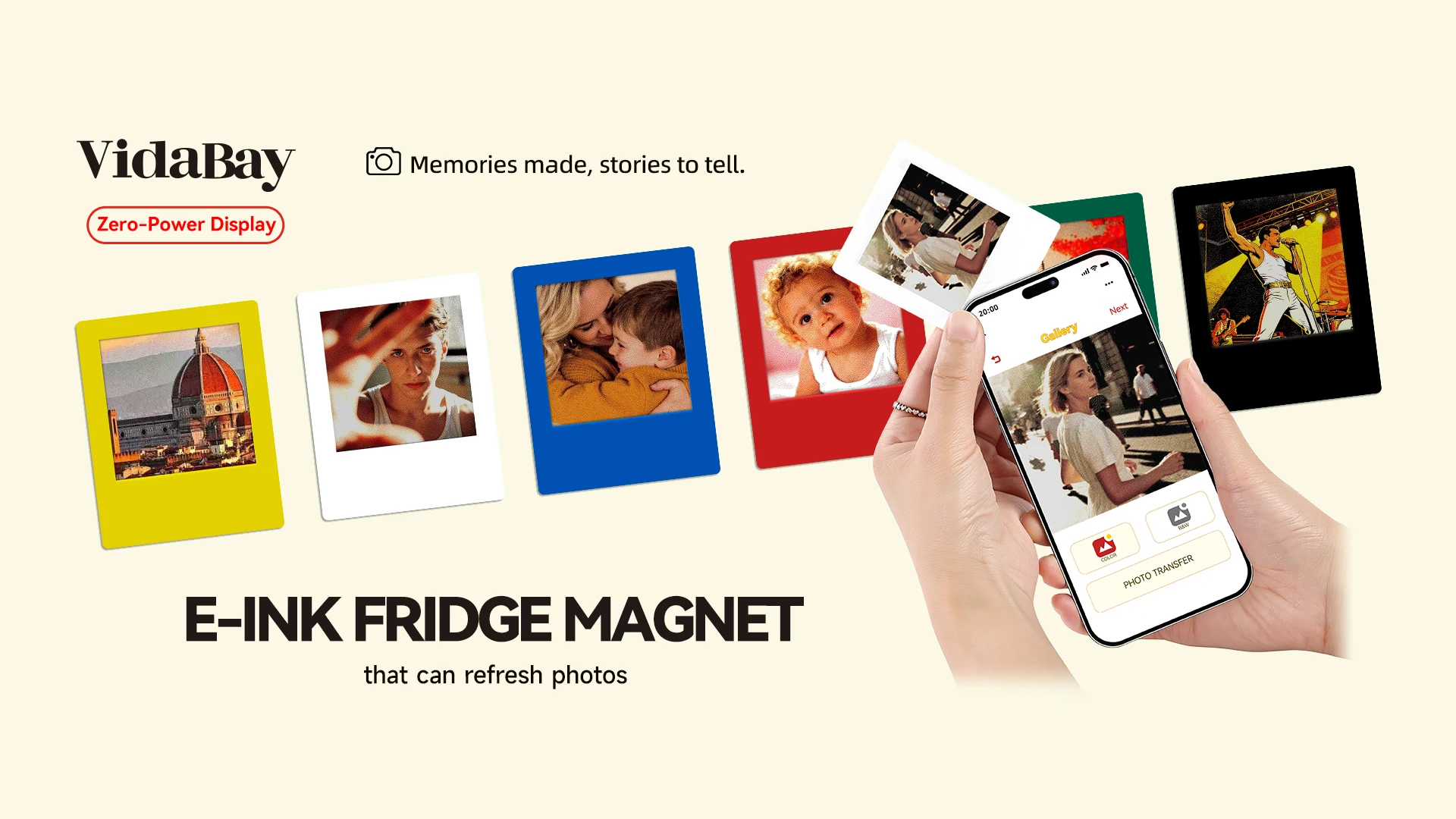 VidaBay E Ink Fridge Magnets - All Colors