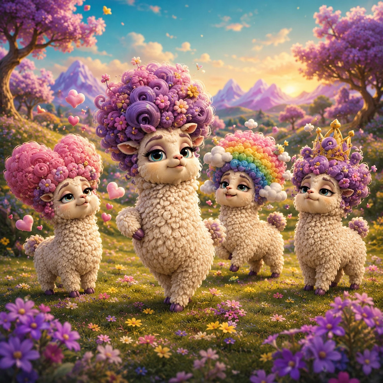 Moopacas from The Mythical Land Zoo - wonderfully dramatic creatures who love nothing more than strutting their stuff.