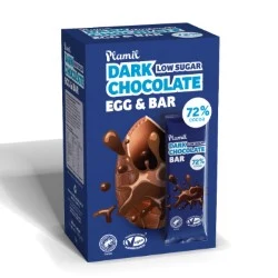 Image of Low Sugar Dark Chocolate Easter Egg