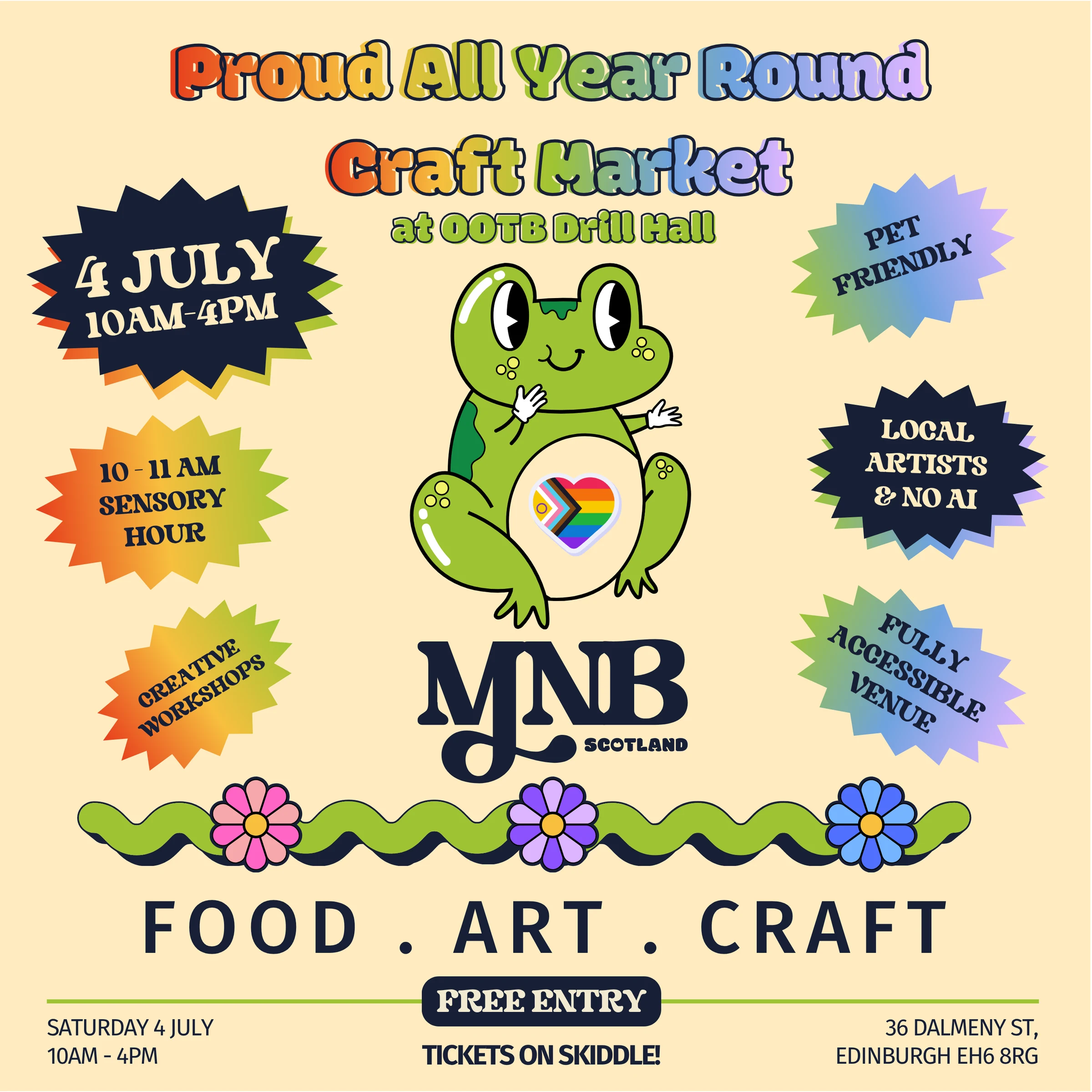 MNB Scotland CIC Announces “Proud All Year Round” Pride Craft Market 2026