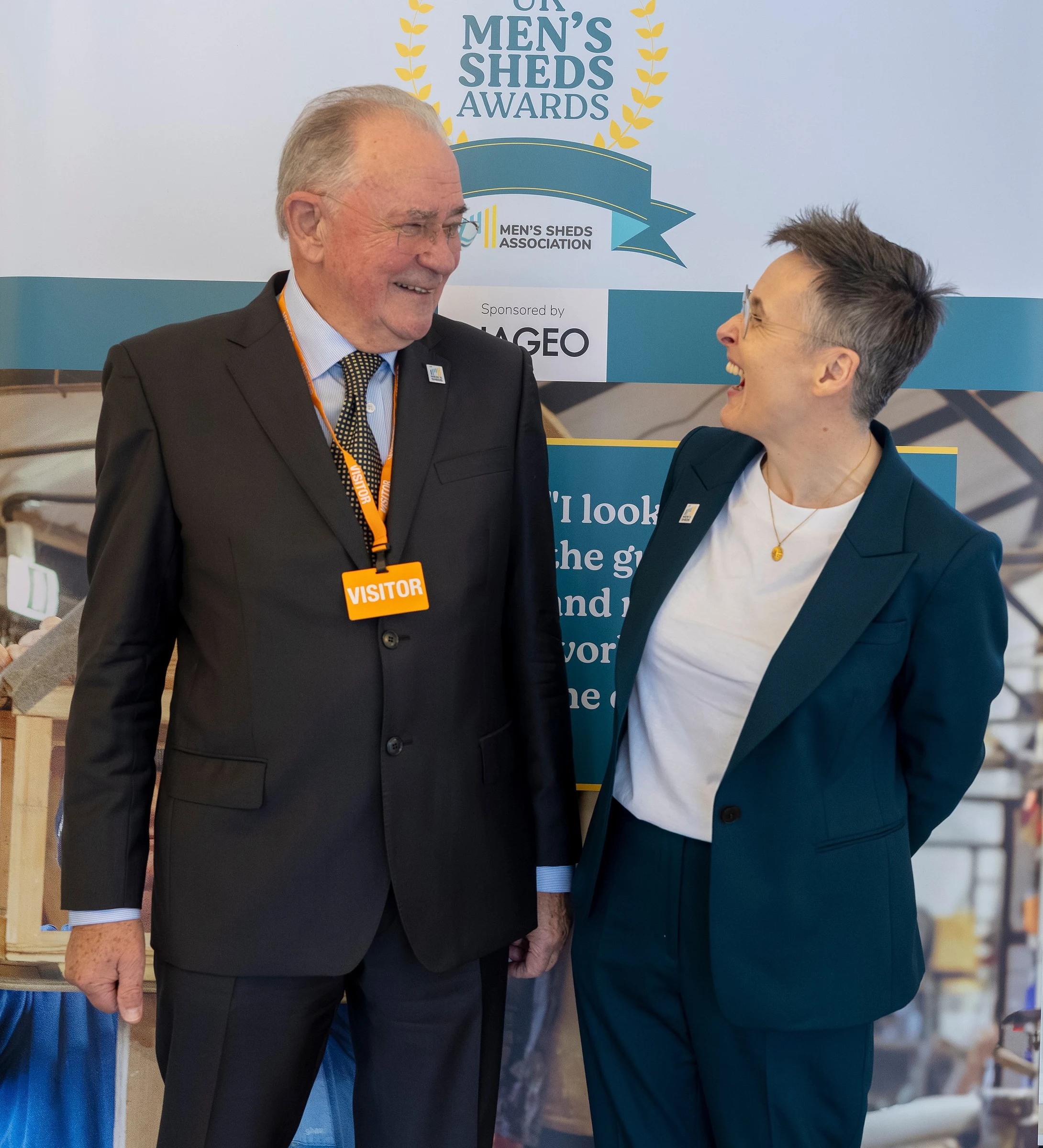Graham Gowman, UKMSA Ambassador and Caroline Ellis, UKMSA CEO at UK Men