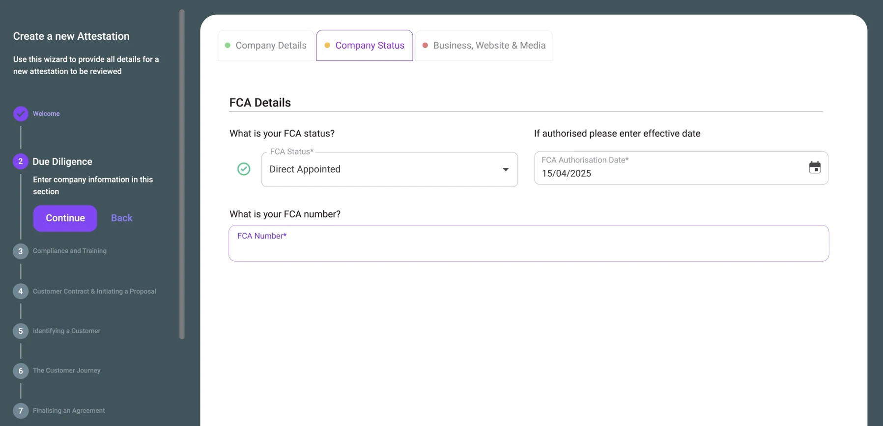 Screen grab of Auxiga Oversight Portal