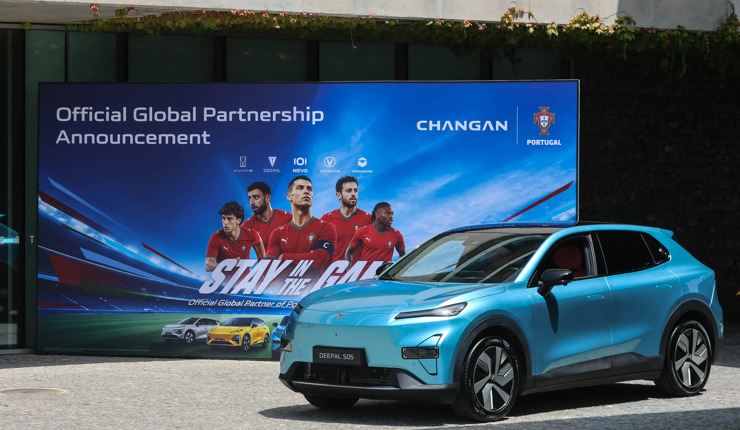 The Deepal S05 on display at the official announcement of Changan