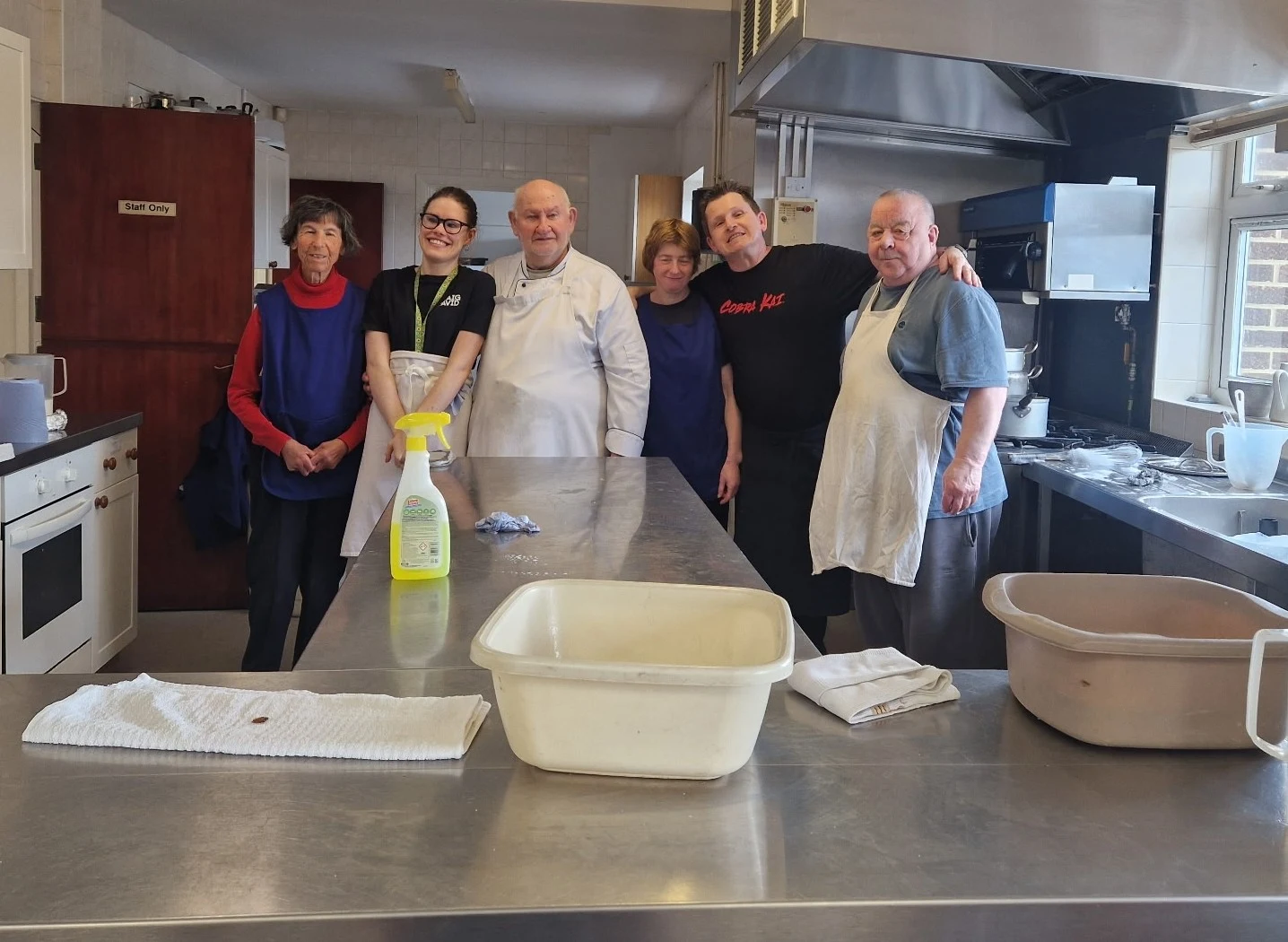Volunteers and staff at Charles Hunt Centre