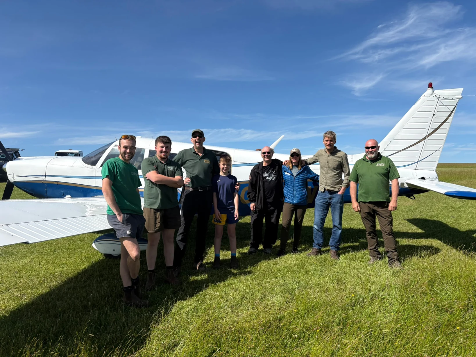 Civil Air Support, Forestry England and Roy Dennis Wildlife Trust team