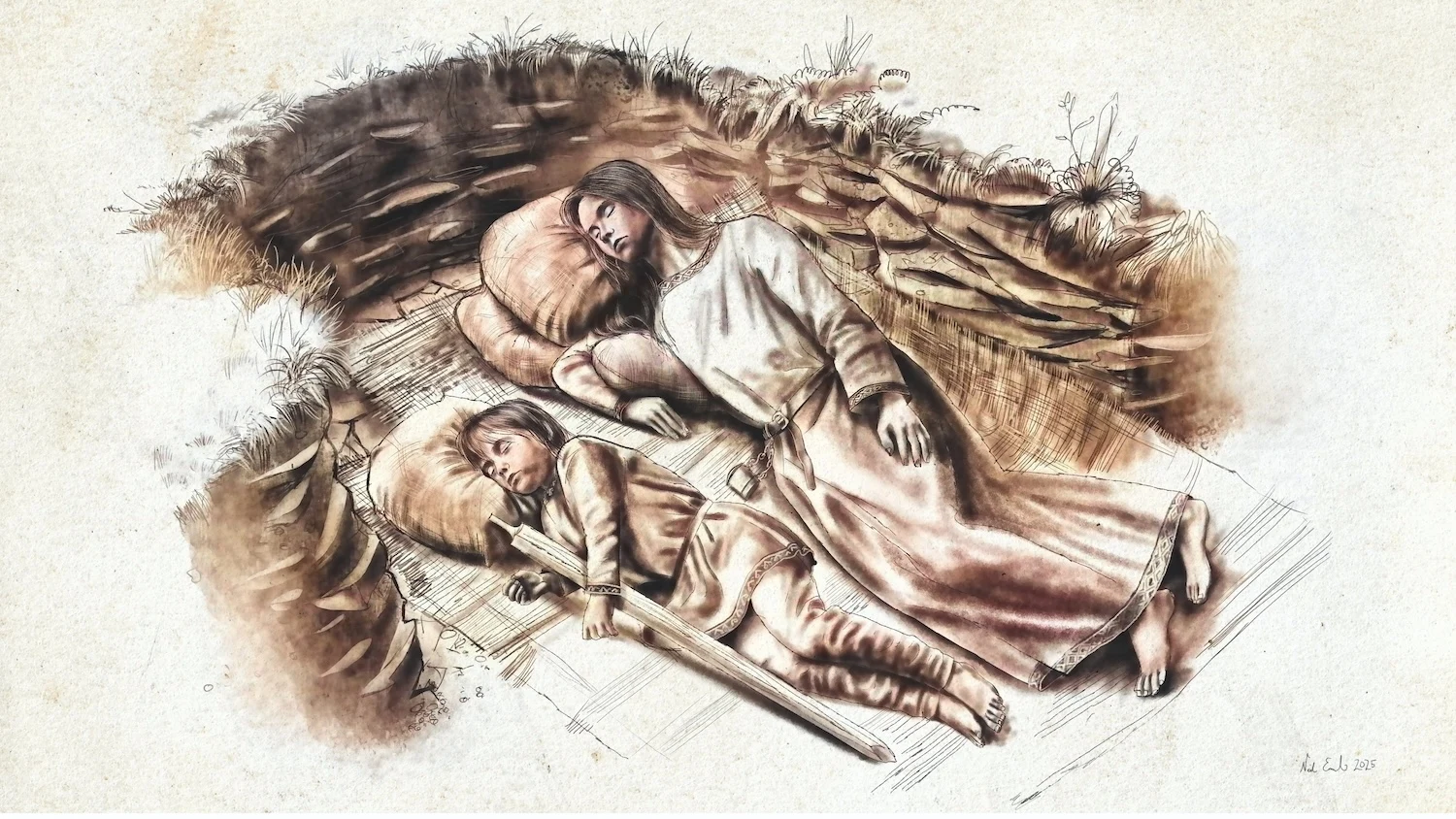 Cherington Double Burial Illustration (Low res)