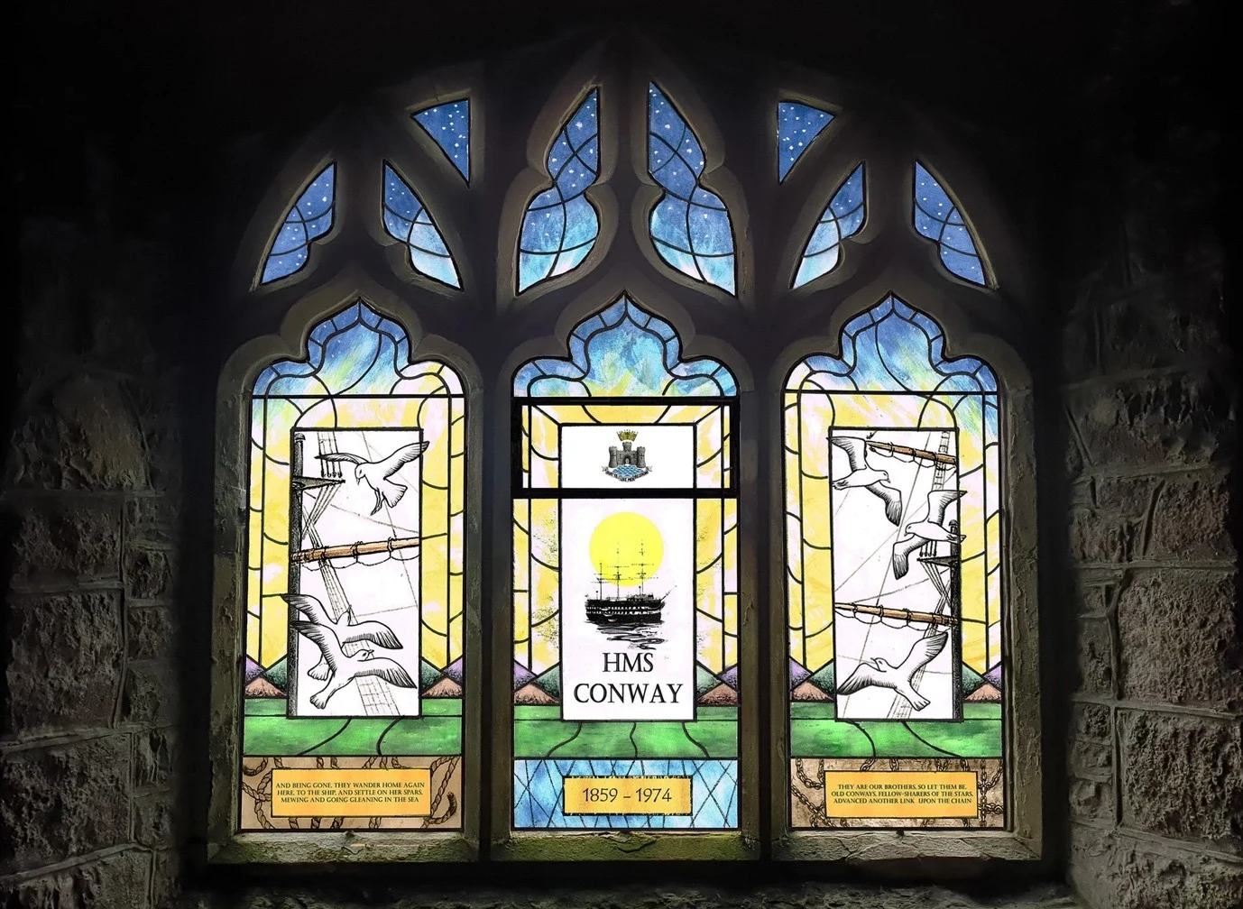 HMS Conway memorial window to be unveiled at Anglesey church