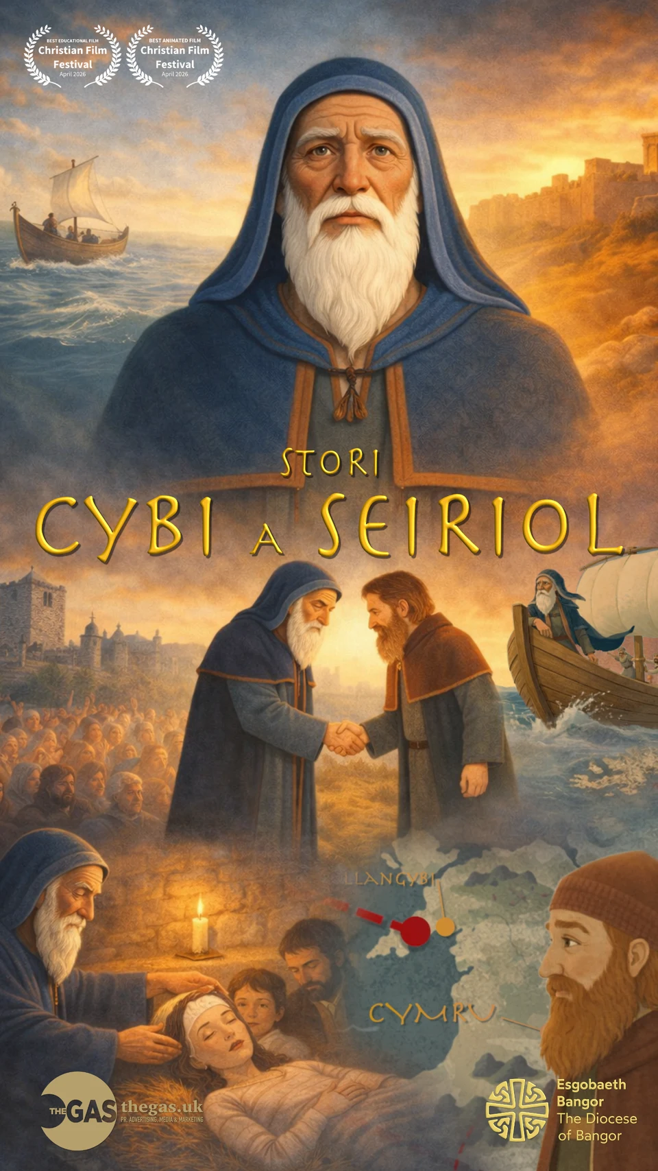 Award-winning animated film about Anglesey saints to premiere at Urdd Eisteddfod