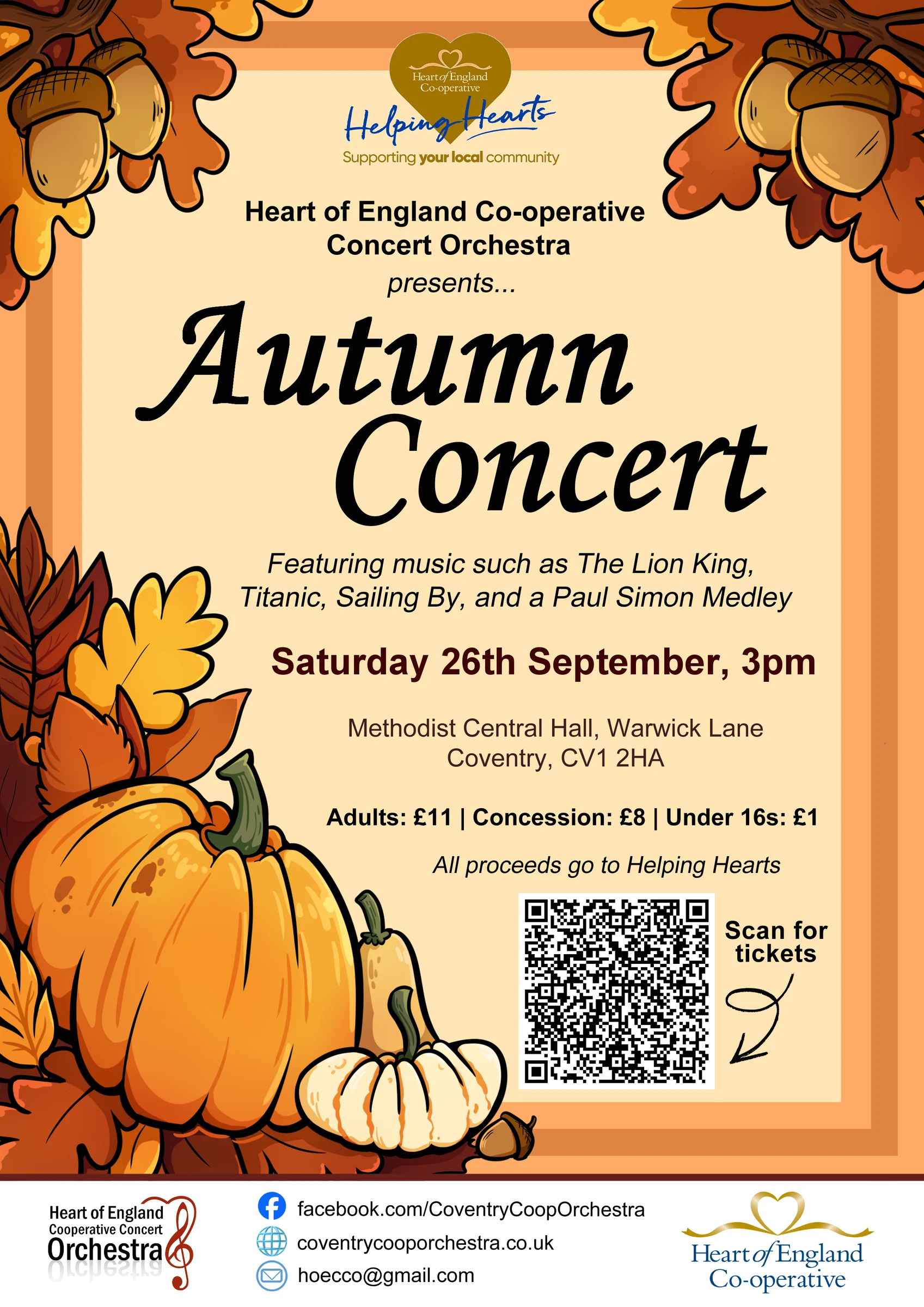 Coventry Orchestra Welcomes Autumn with Music from The Lion King, Titanic and More