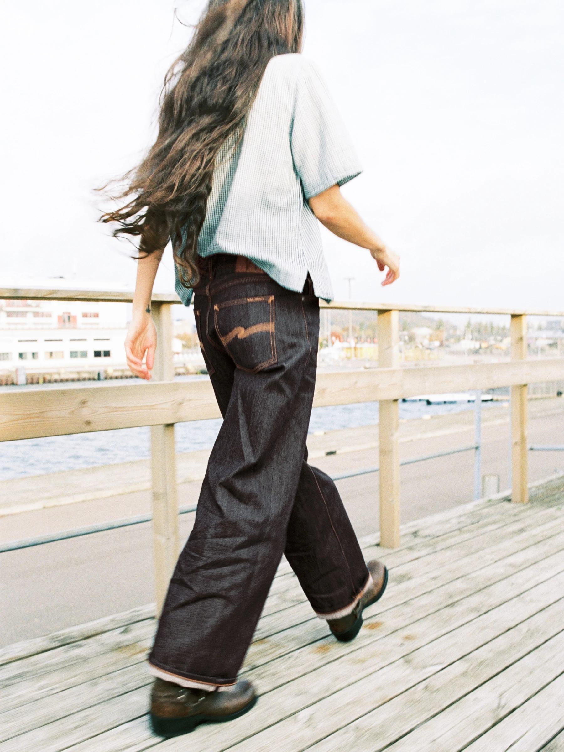 Nudie Jeans Wide Heidi Dry Selvage
