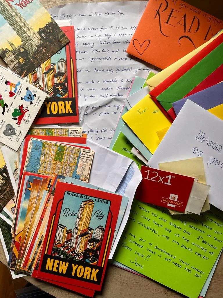 Letters going off to cancer patients