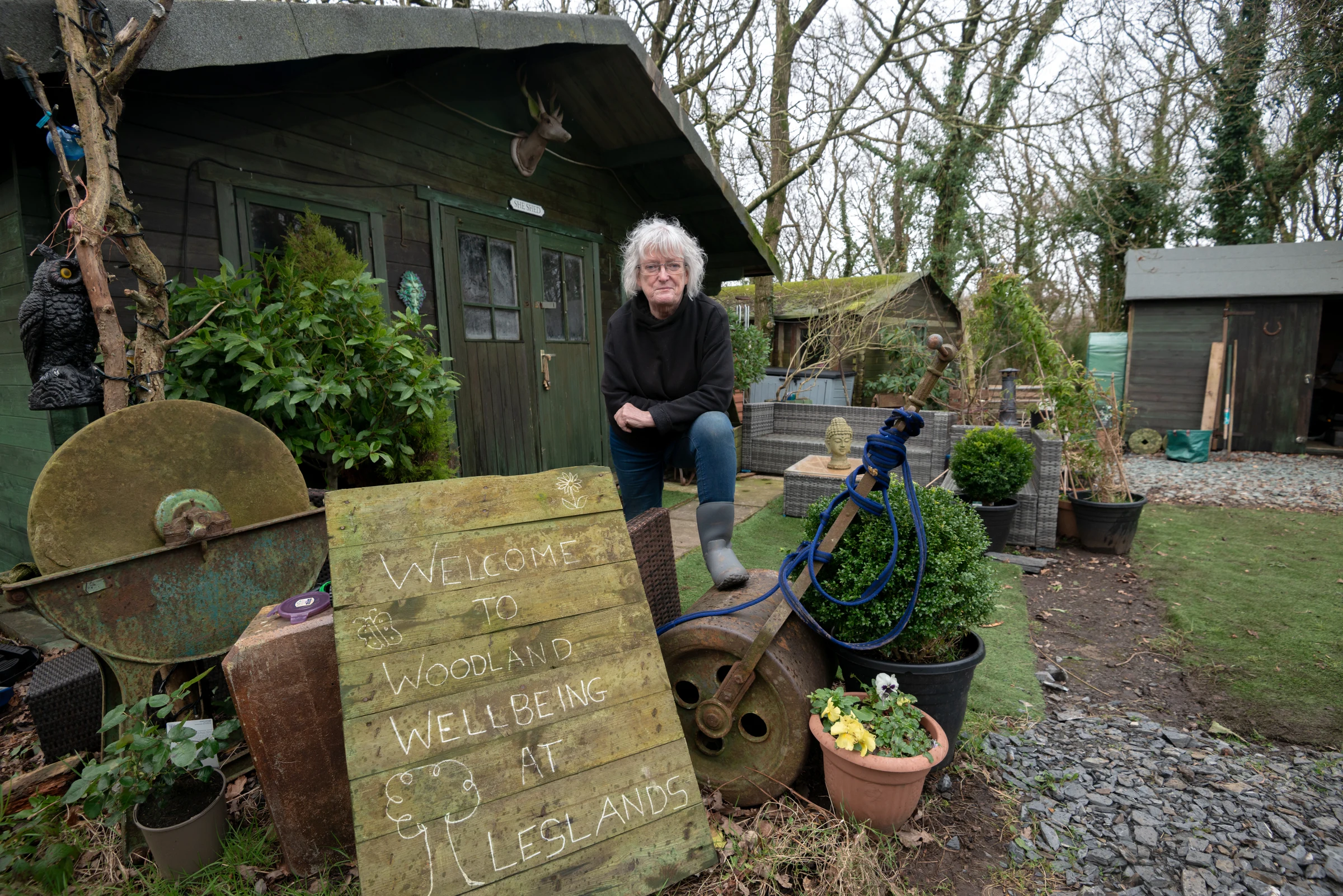 Elaine Carter of Woodland Wellbeing at Leslands