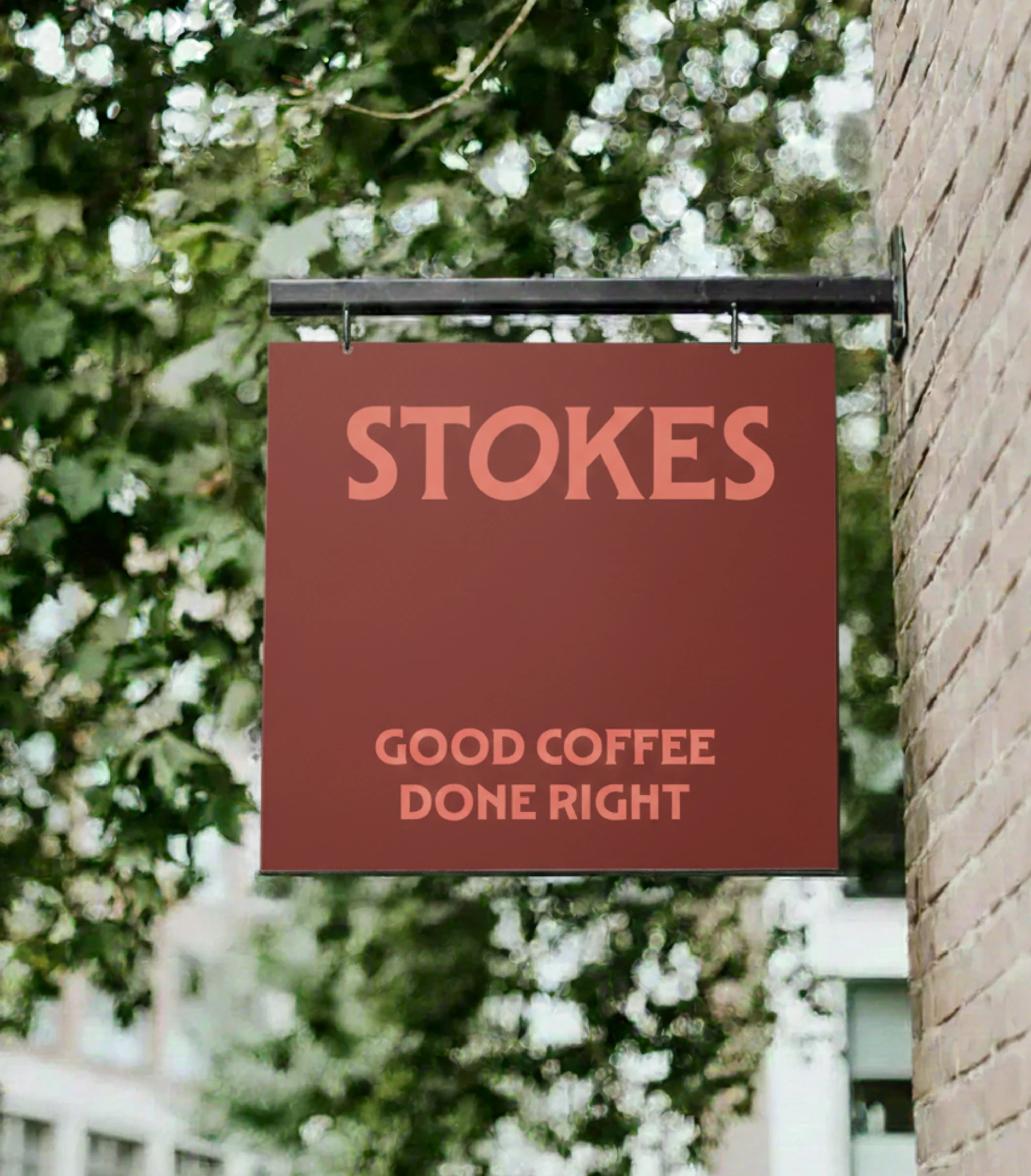 Stokes Coffee signage design
