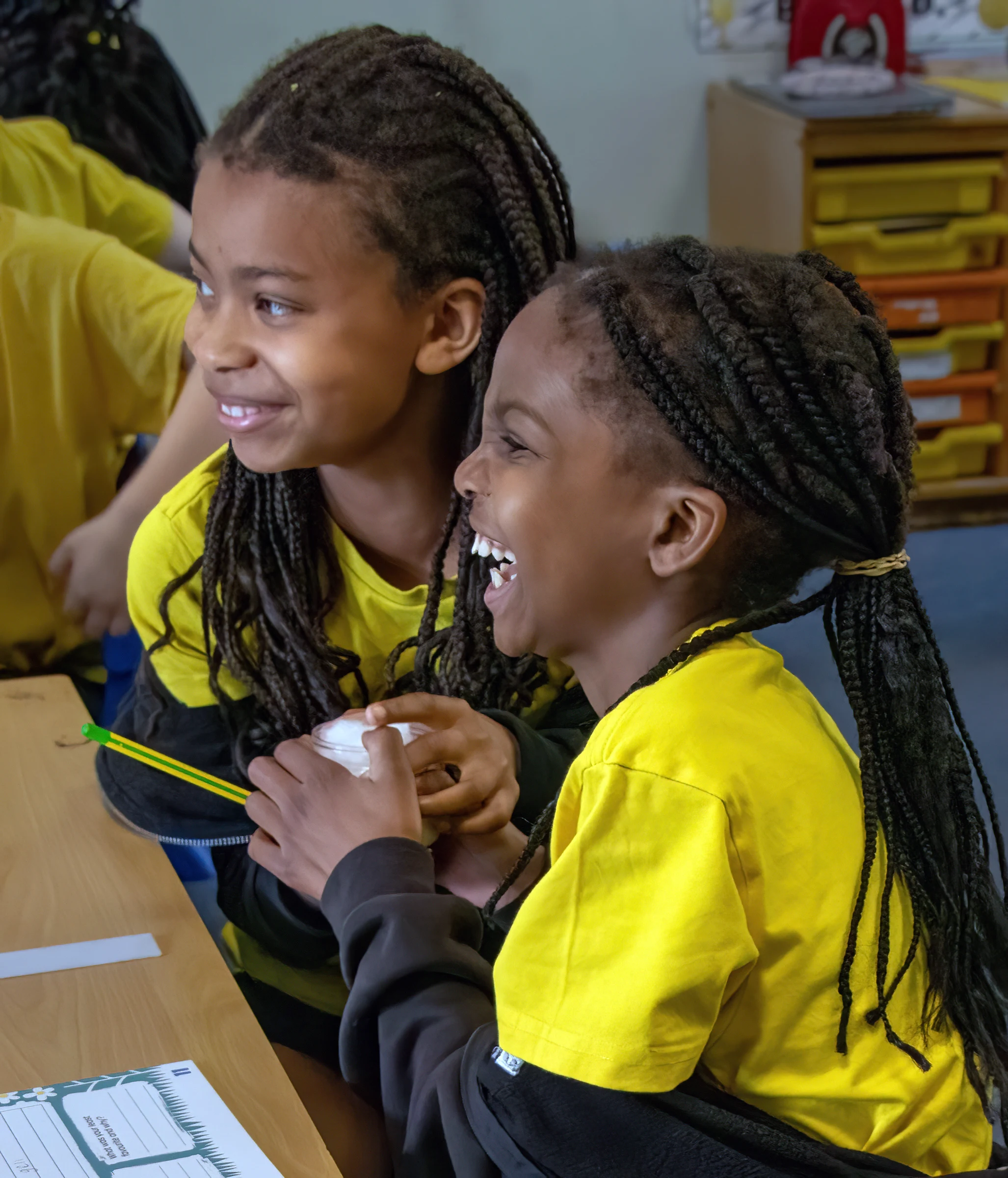 Pupils at Blackley Academy learn about sensory awareness through rating different scents