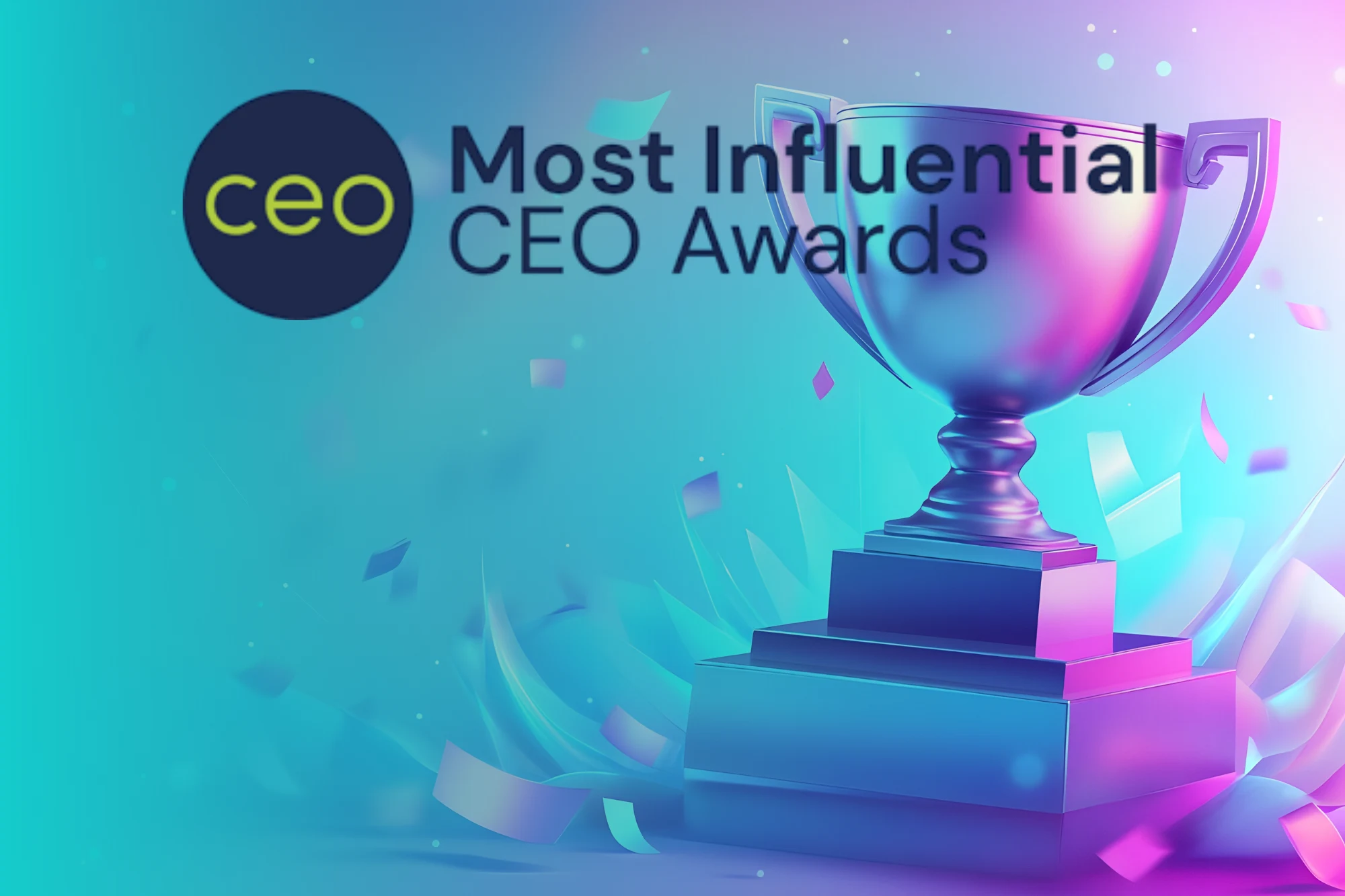 Image of an award on a background of AXREM colours